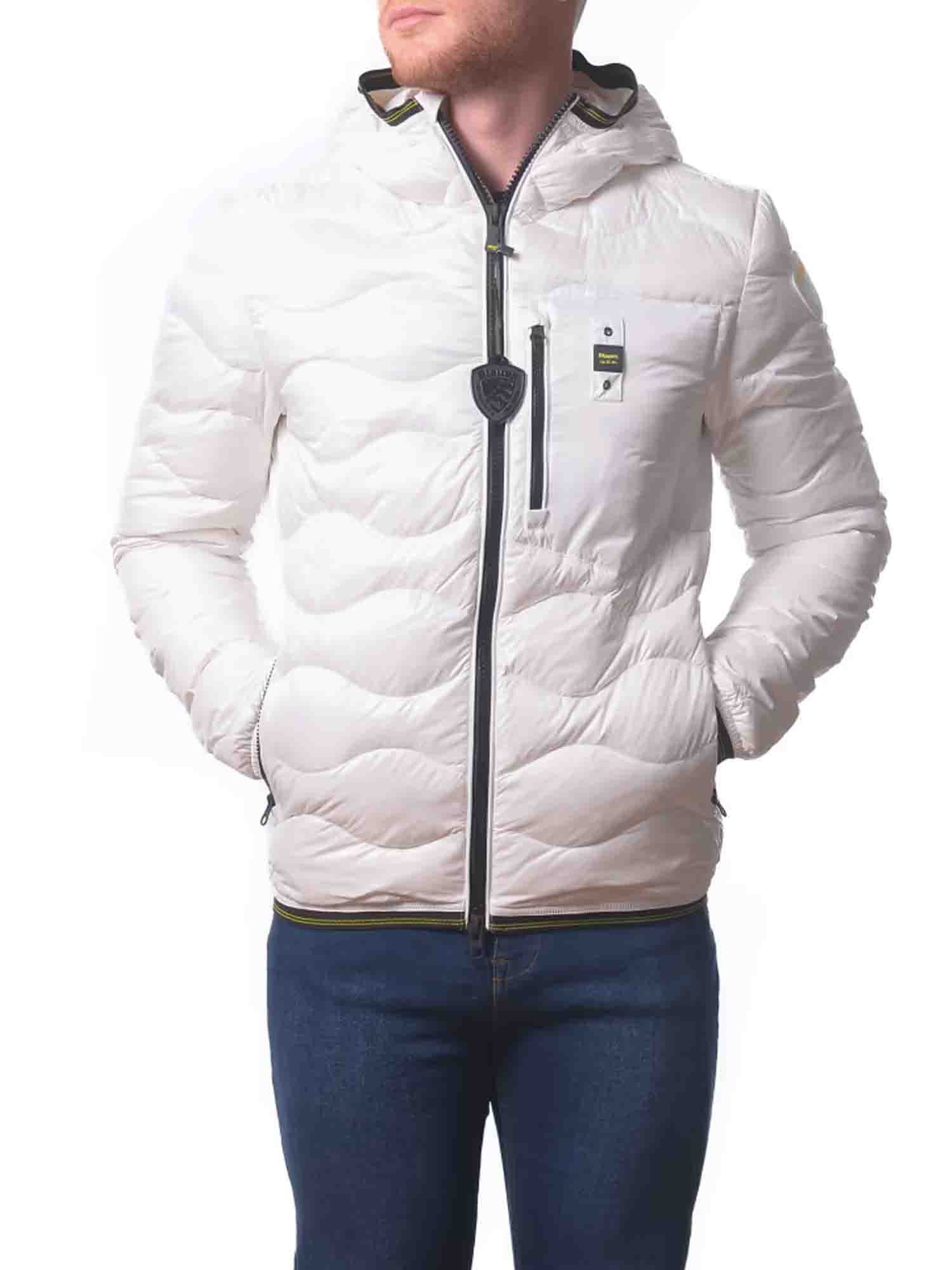 BLAUER WAVE PIUMINO LEGGERO AD ONDE BIANCO