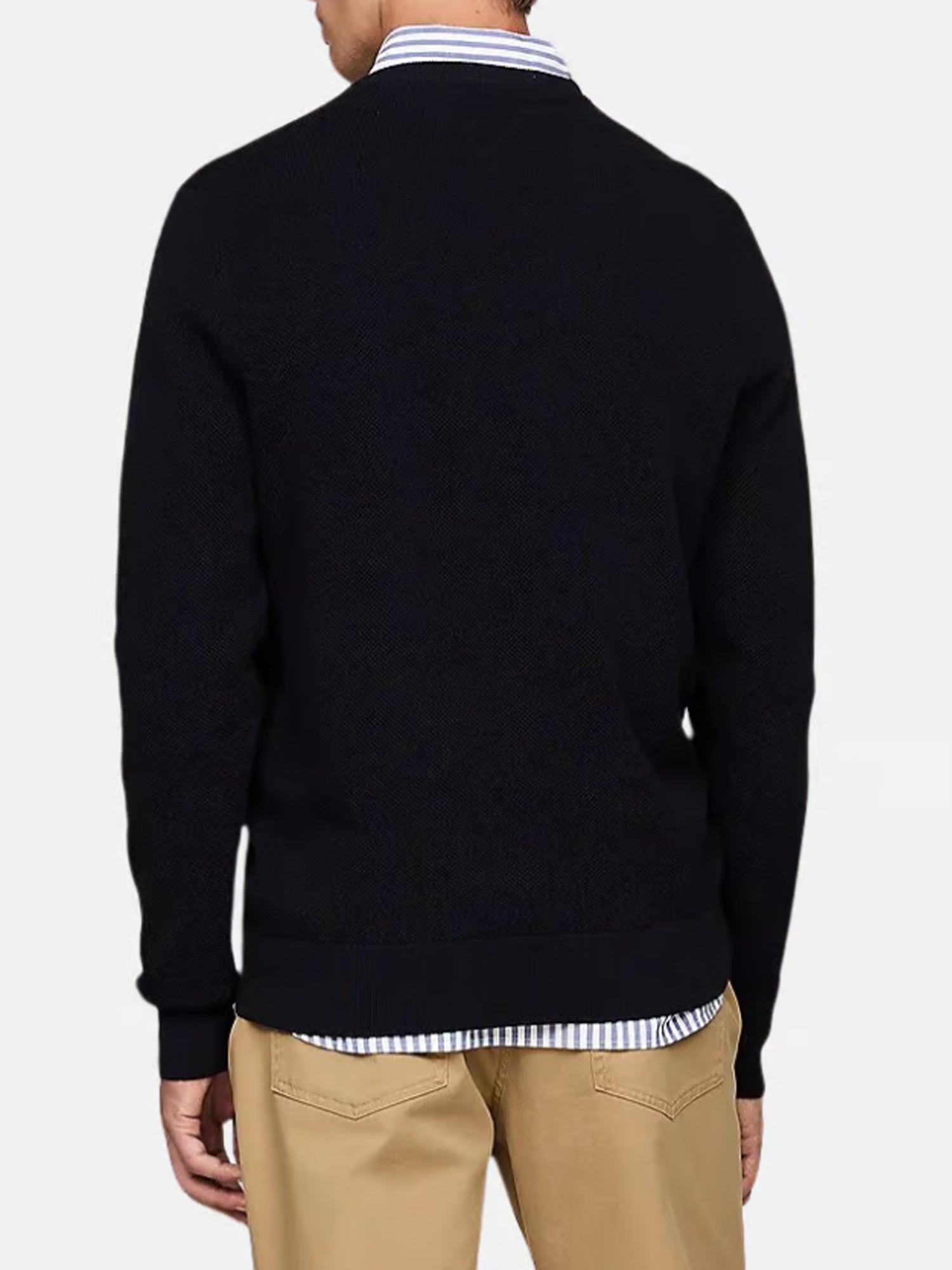 TOMMY HILFIGER PULLOVER IN MAGLIA TRAMATA BLU