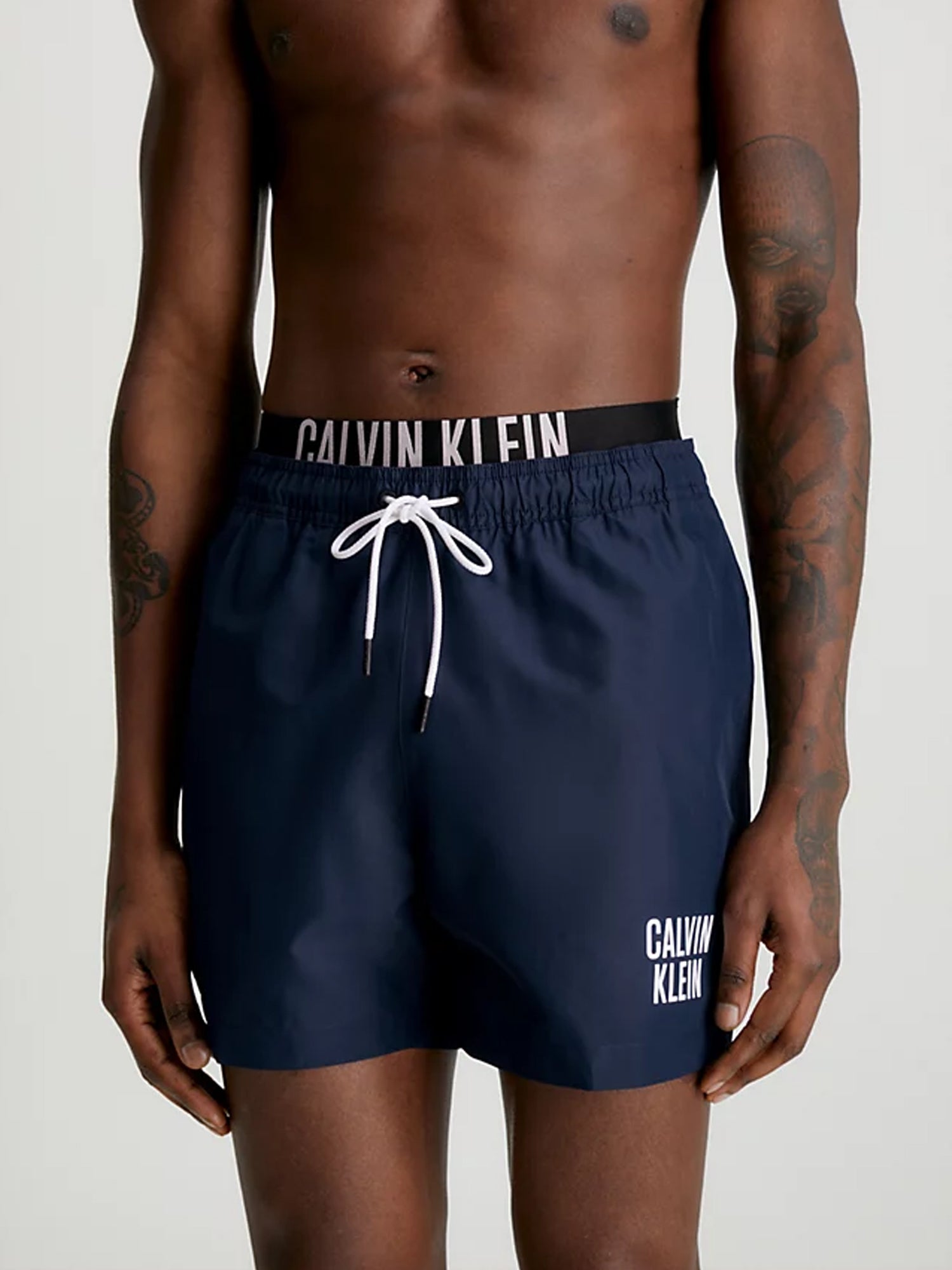 CALVIN KLEIN SHORTS DA BAGNO VITA DOPPIA-INTENSE POWER BLU