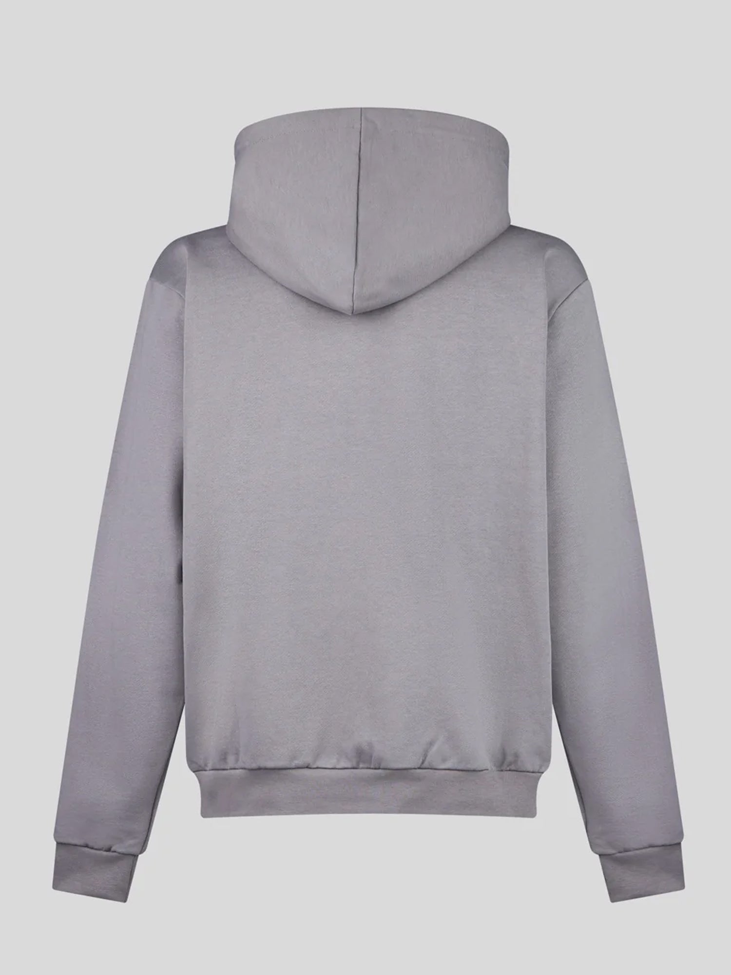 PHOBIA FELPA CON CAPPUCCIO WHITE EMBROIDERY LIGHTNING GRIGIO