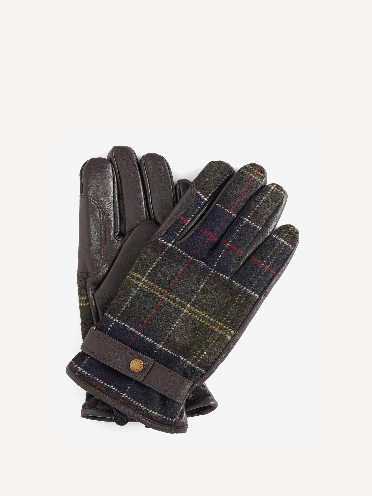 BARBOUR NEWBROUGH GUANTI TARTAN VERDE