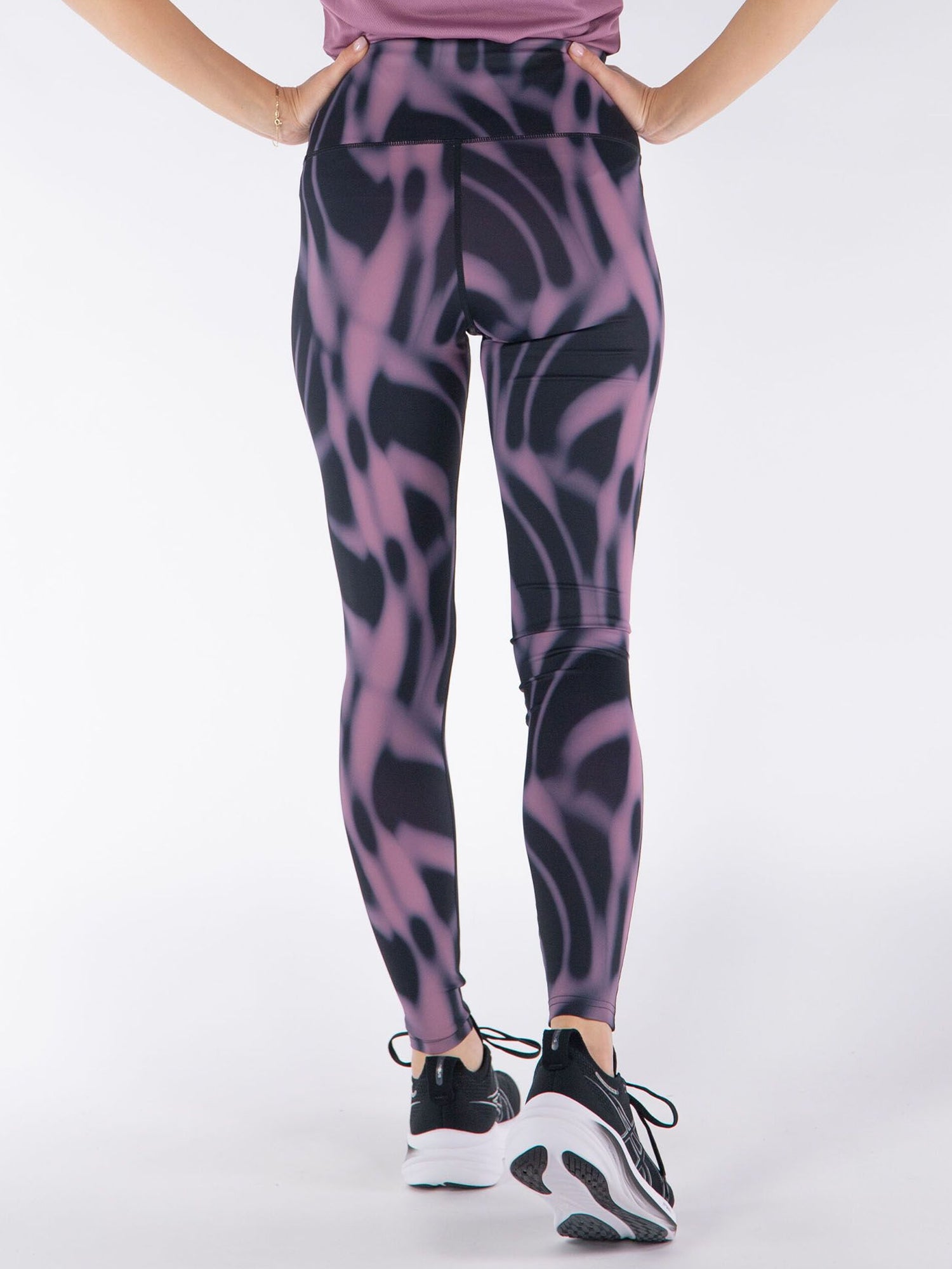 ENERGETICS LEGGINGS KAPINEM 1/1 VIOLA - NERO