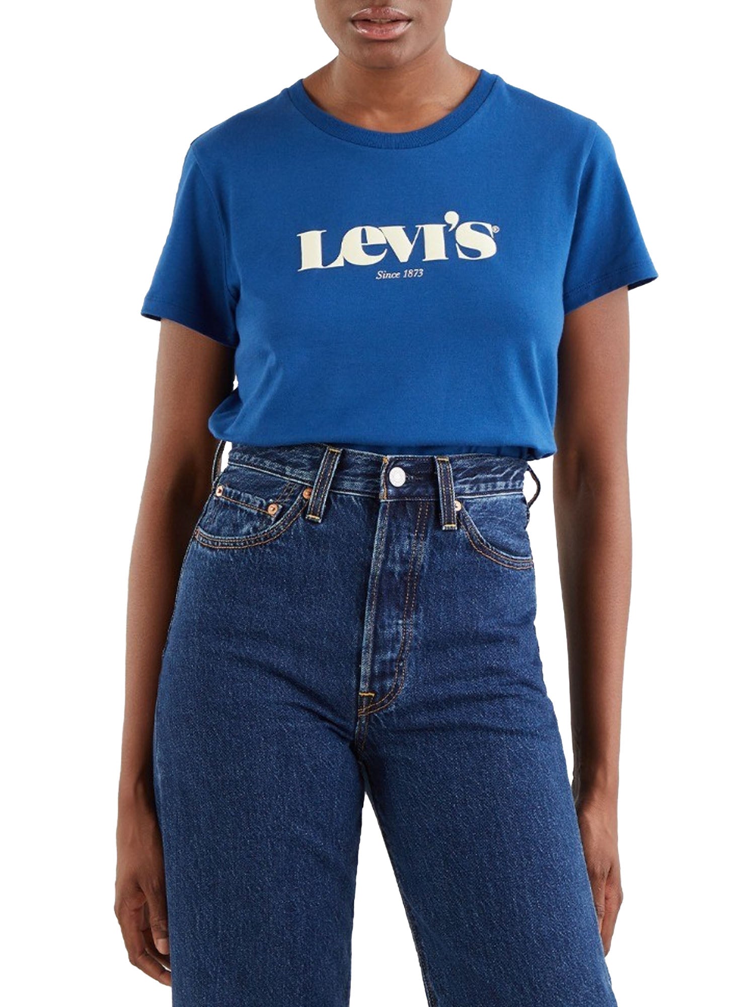 LEVI'S T-SHIRT PERFECT TEE BLU ROYAL