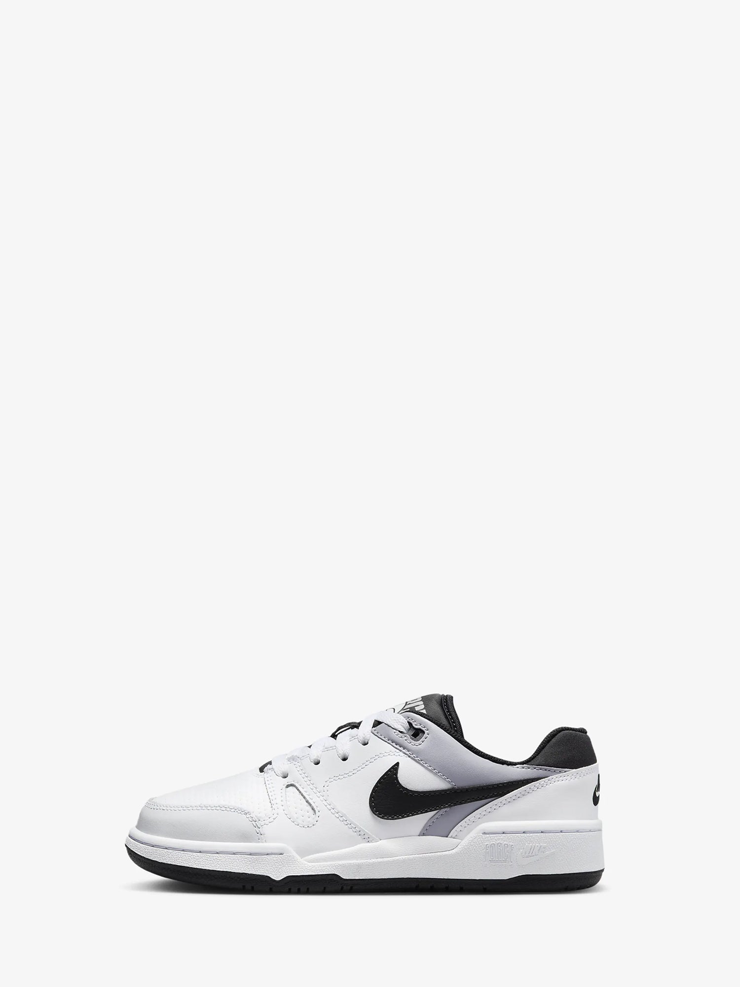 NIKE SNEAKERS FULL FORCE LOW JR BIANCO - NERO