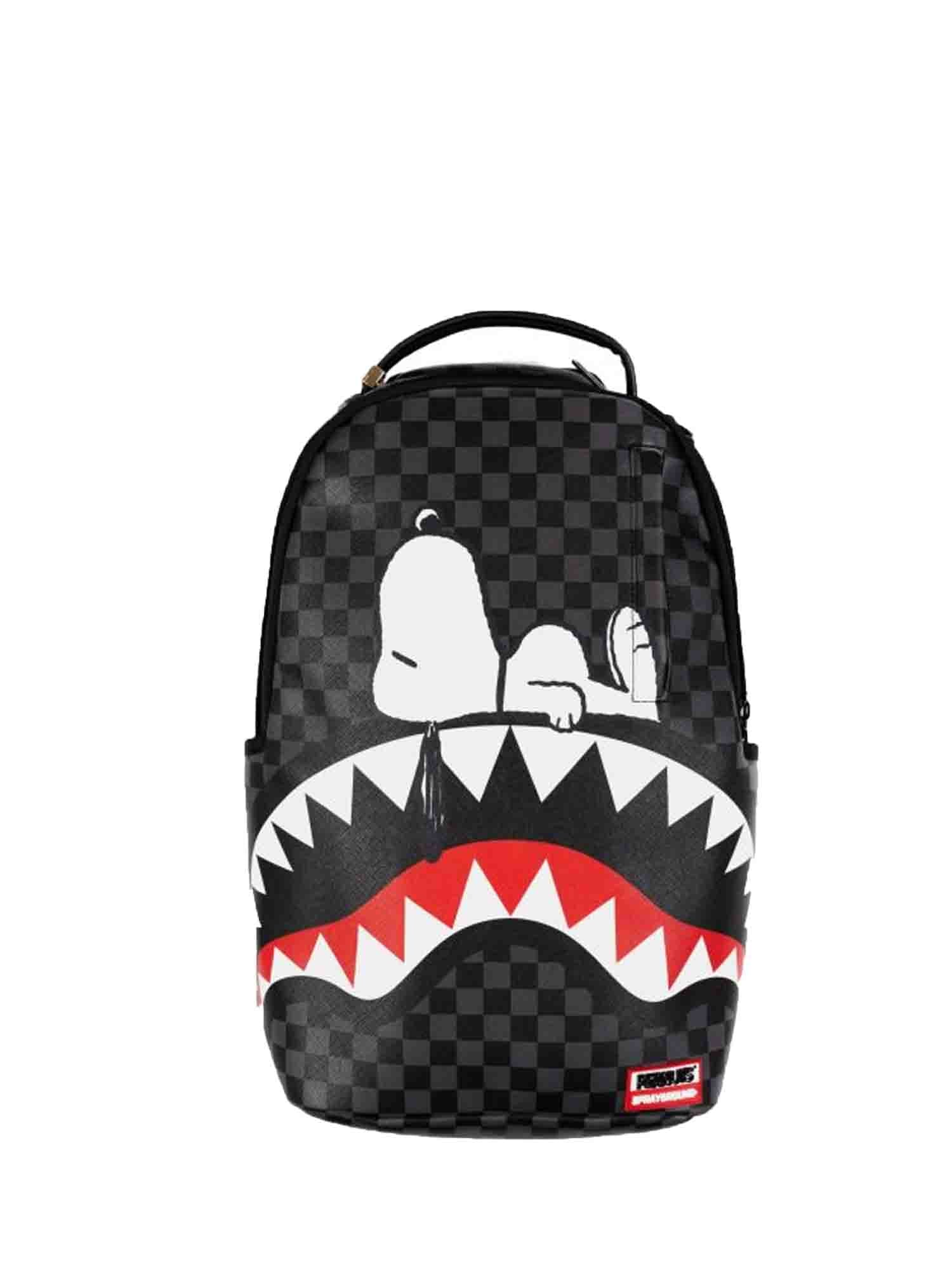 SPRAYGROUND SNOOPY CHILLING ZAINO NERO