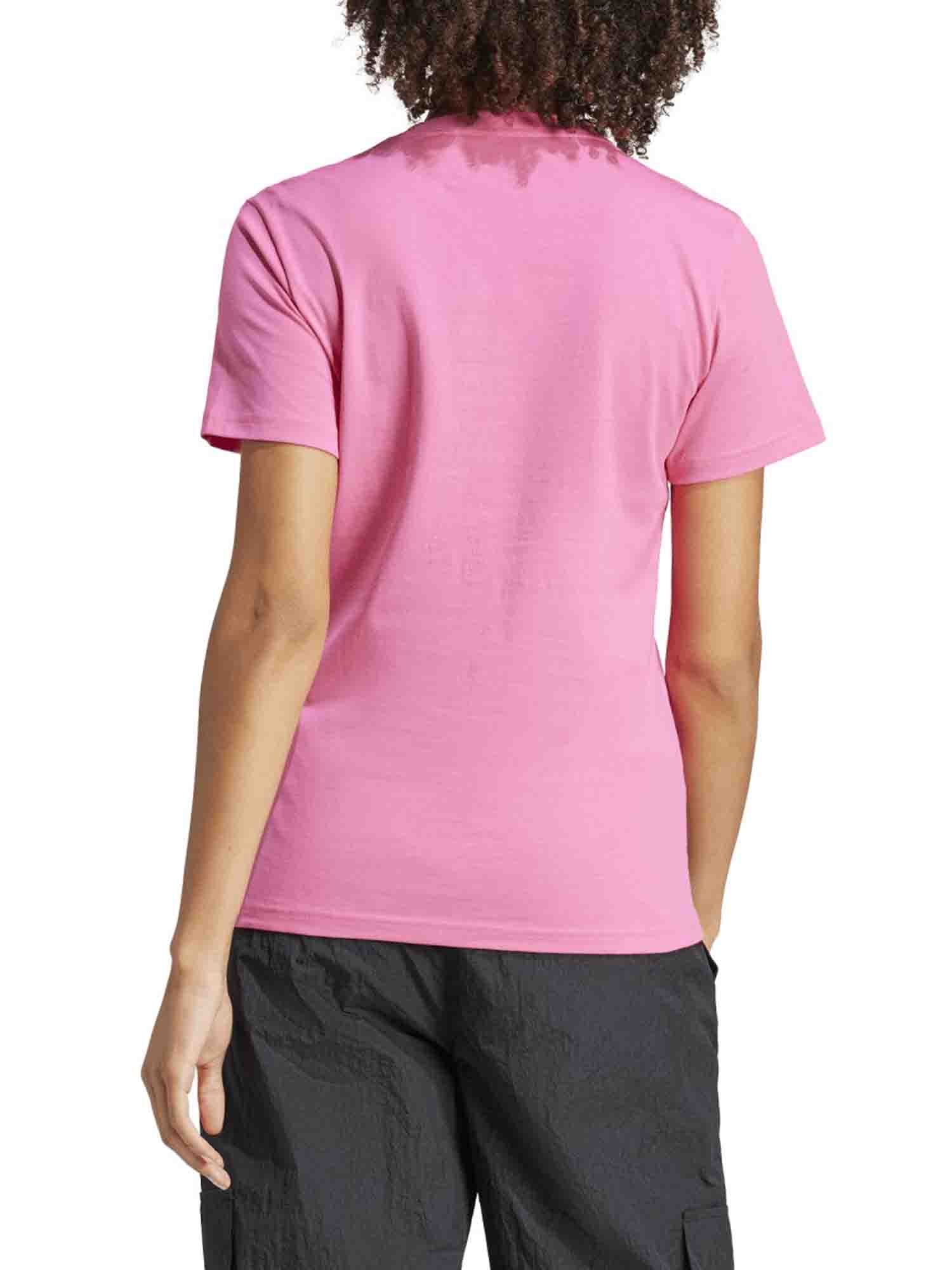 ADIDAS LOUNGEWEAR ESSENTIAL T-SHIRT CON LOGO ROSA