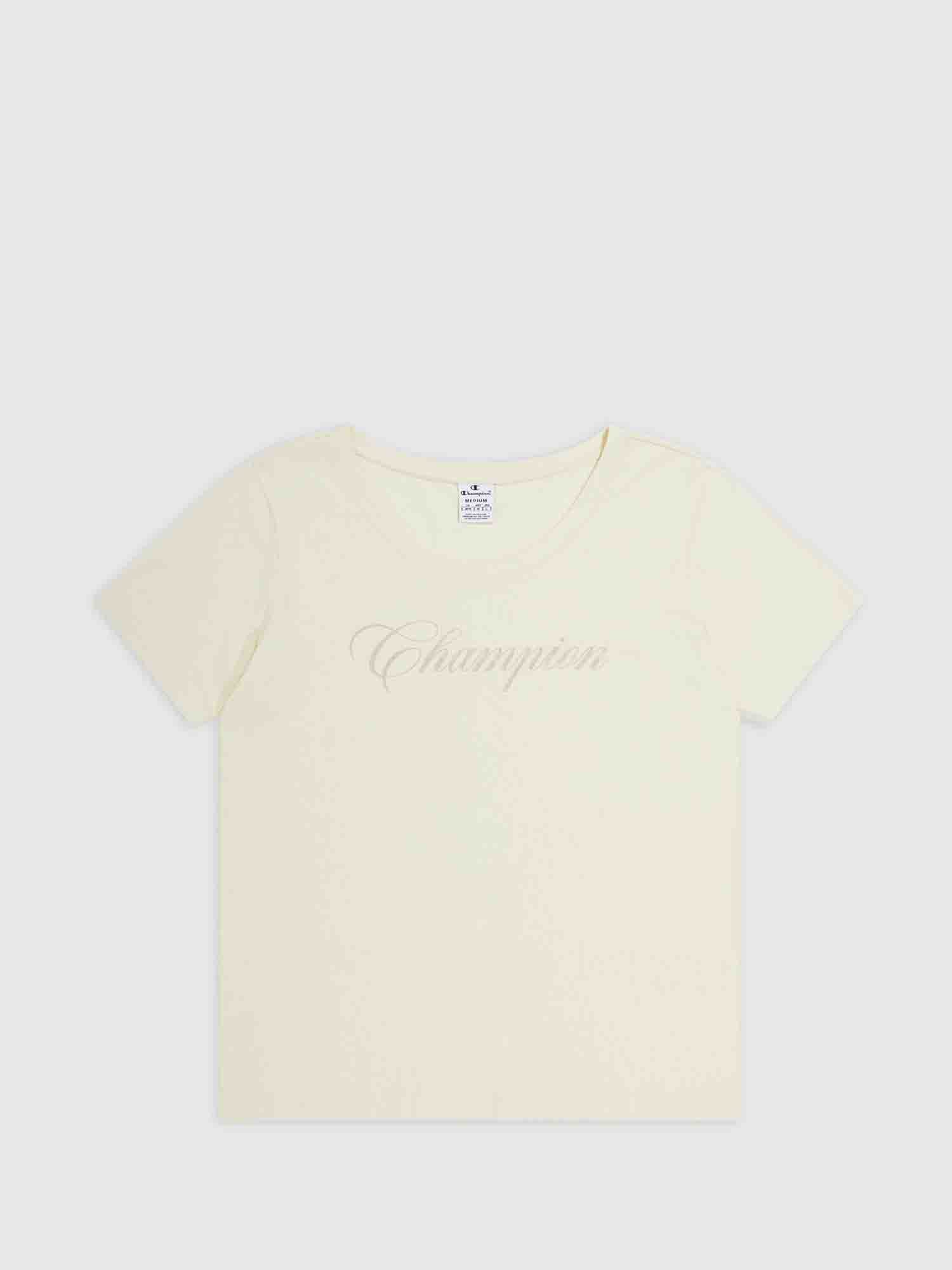 CHAMPION T-SHIRT DONNA GIALLO