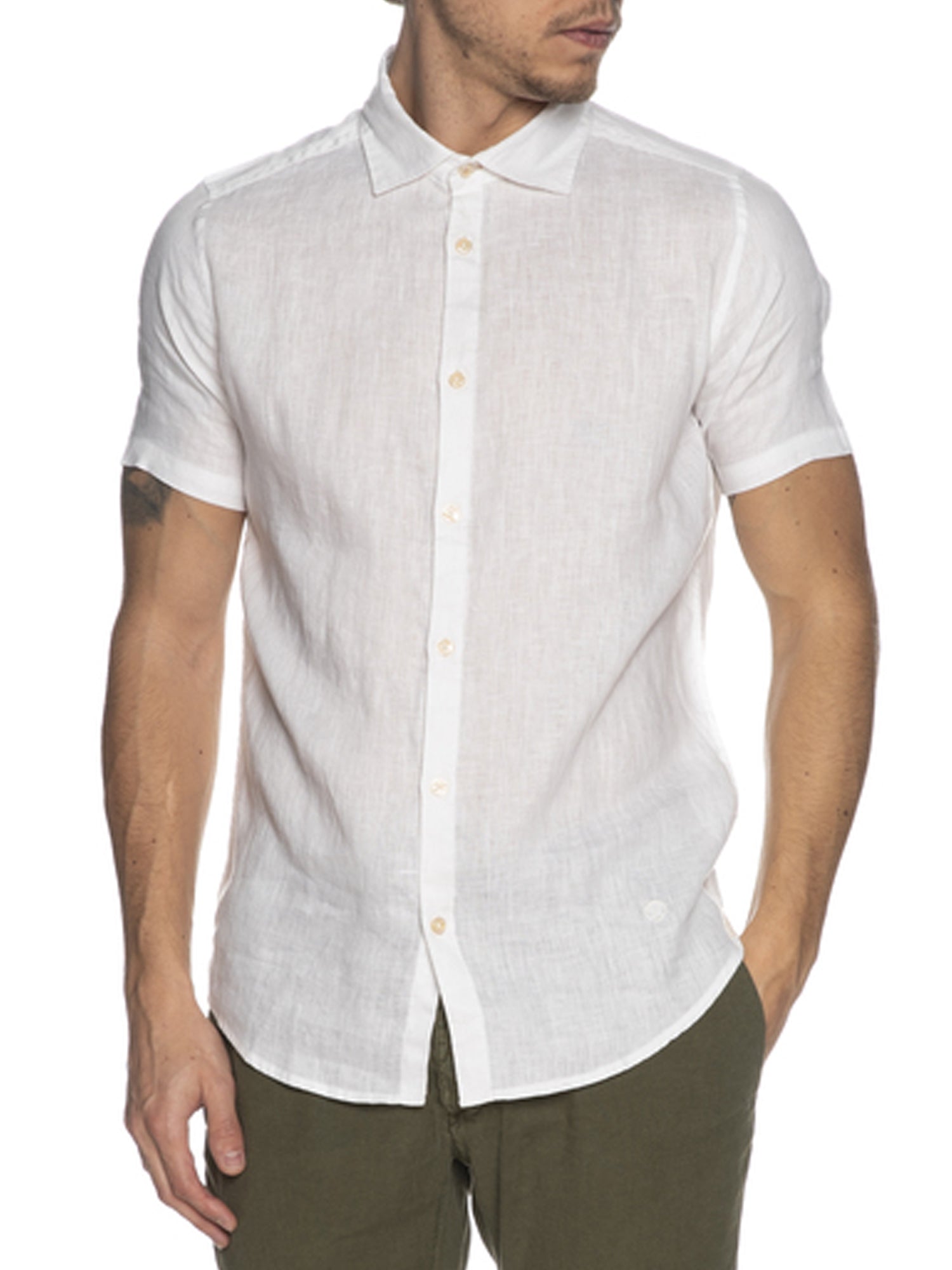 MARKUP CAMICIA MANICHE CORTE BIANCO