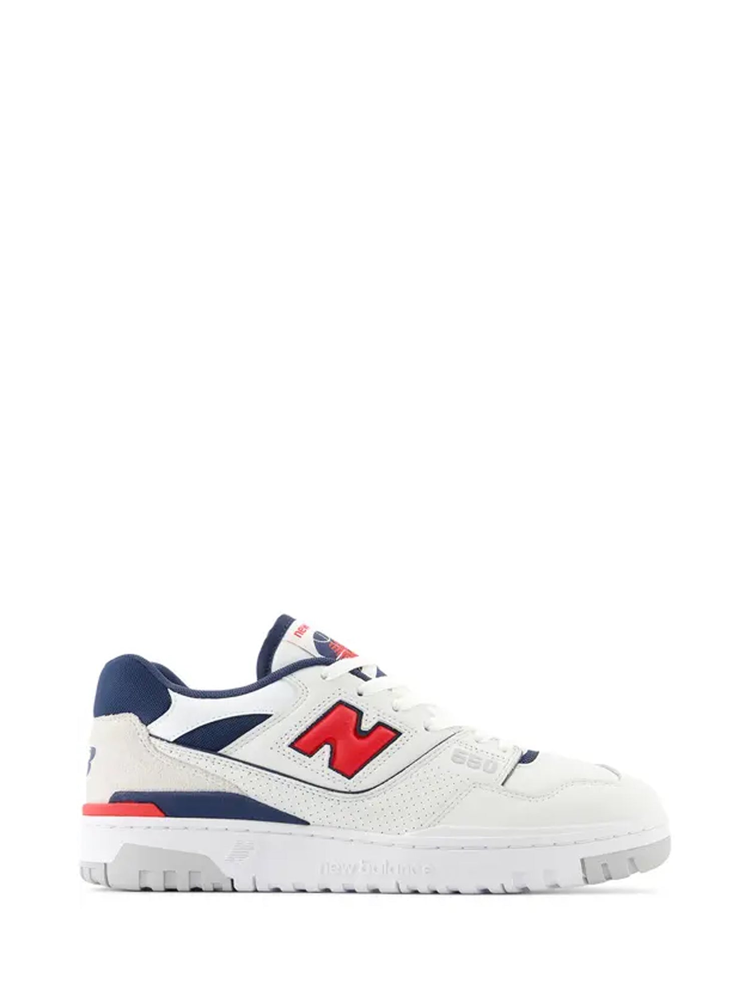 NEW BALANCE SNEAKERS 550 BIANCO-ROSSO