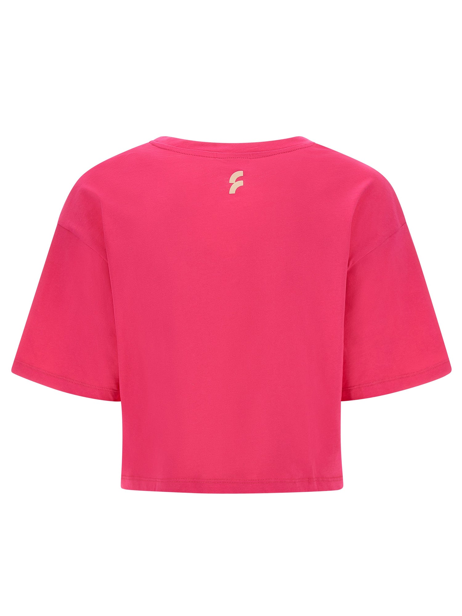 FREDDY T-SHIRT MANICHE CORTE CROPPED FUXIA