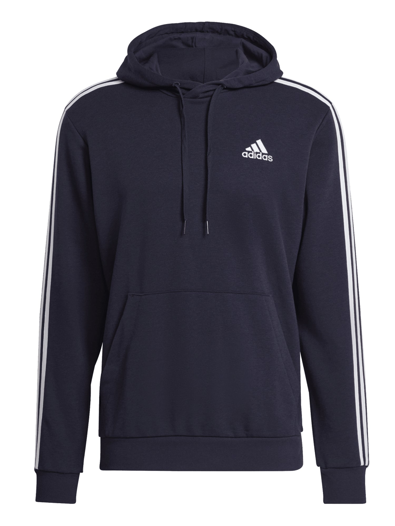 ADIDAS FELPA CON CAPPUCCIO ESSENTIALS 3-STRIPES BLU