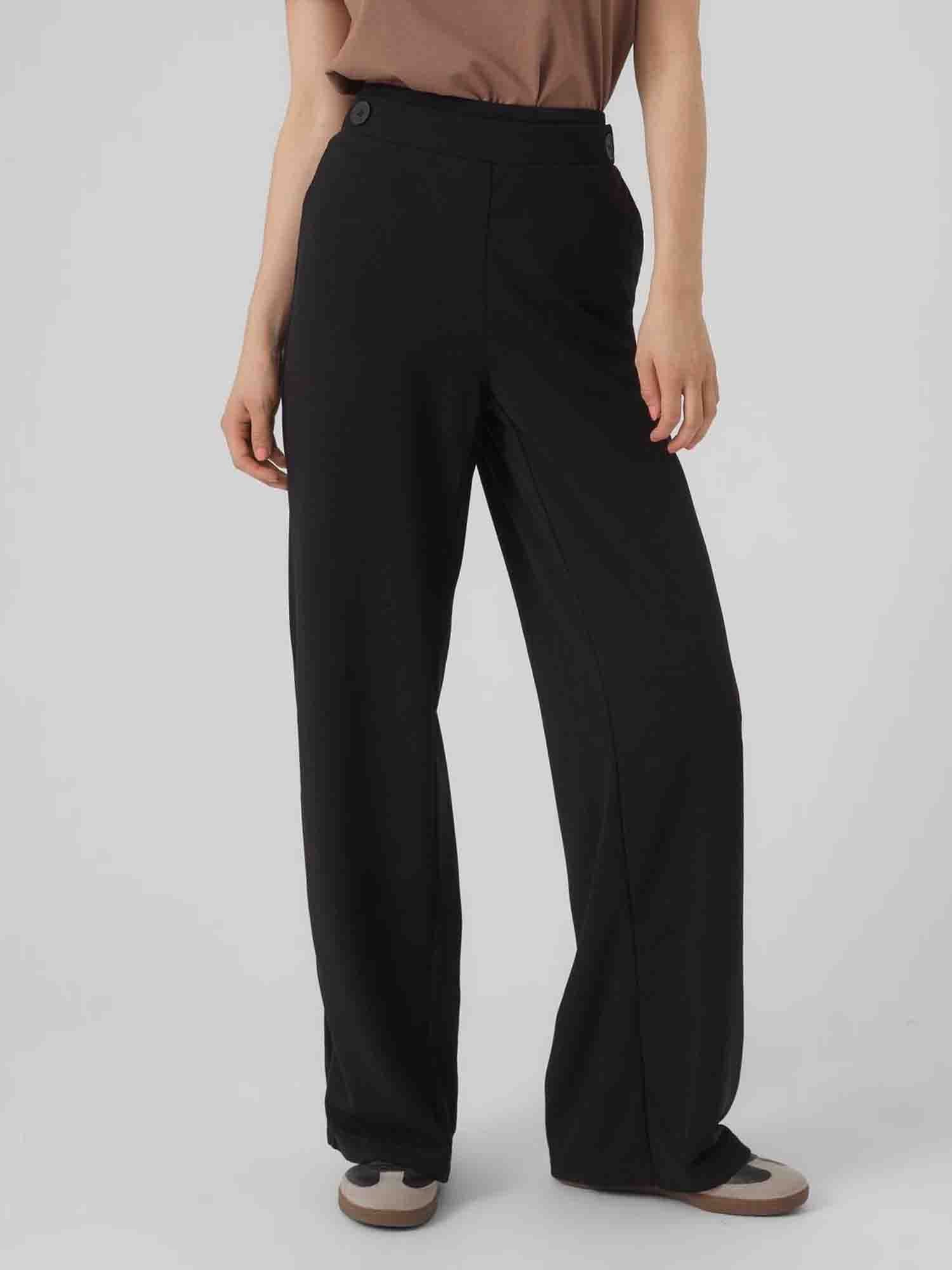 VERO MODA PANTALONI LIVA NERO