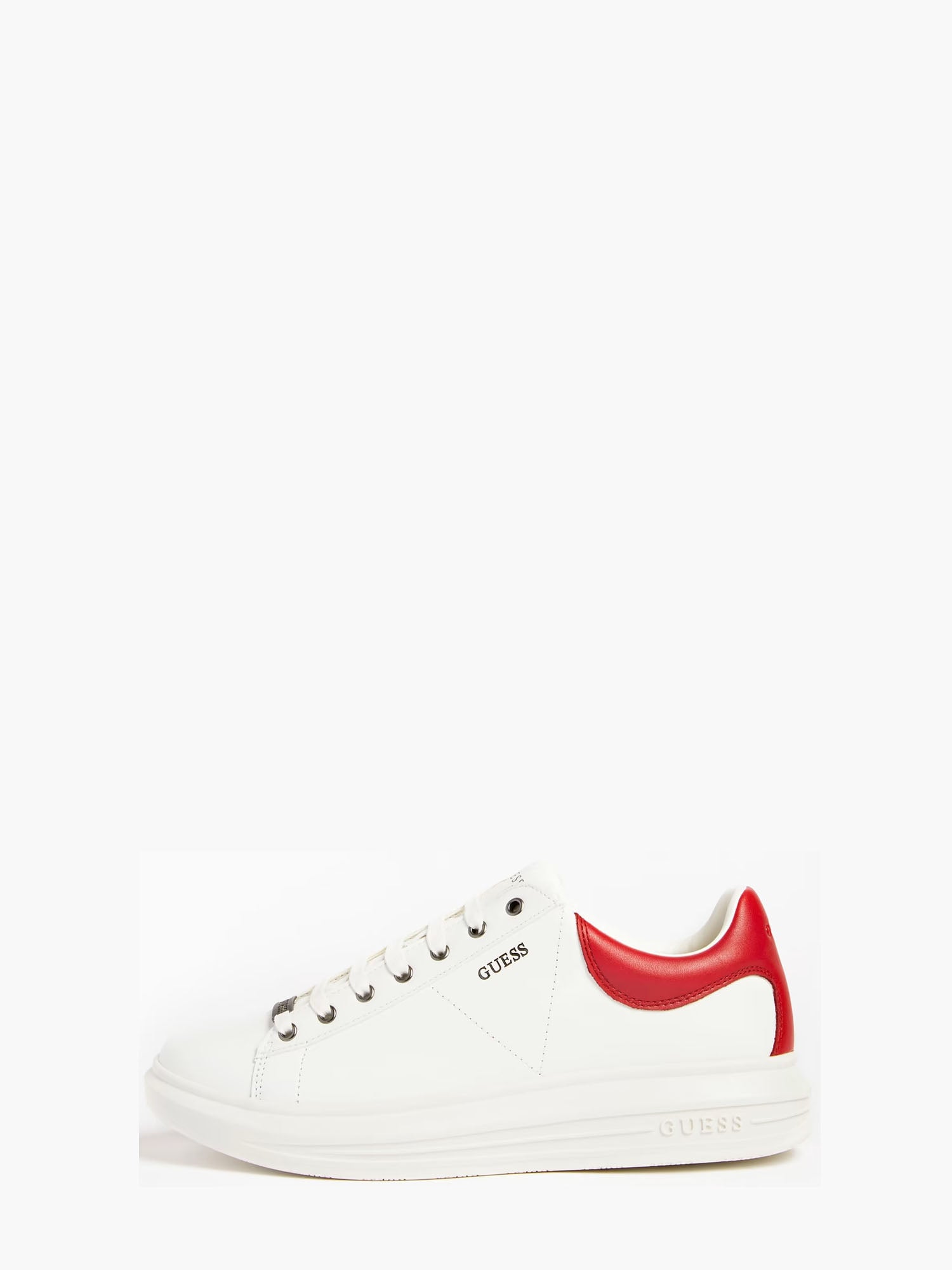 GUESS JEANS SNEAKERS VIBO BIANCO-ROSSO