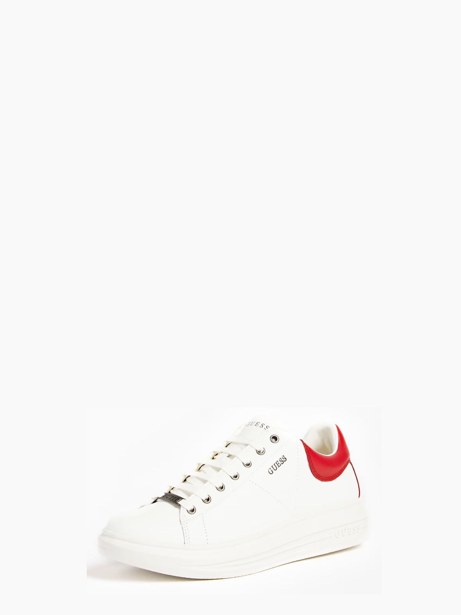 GUESS JEANS SNEAKERS VIBO BIANCO-ROSSO