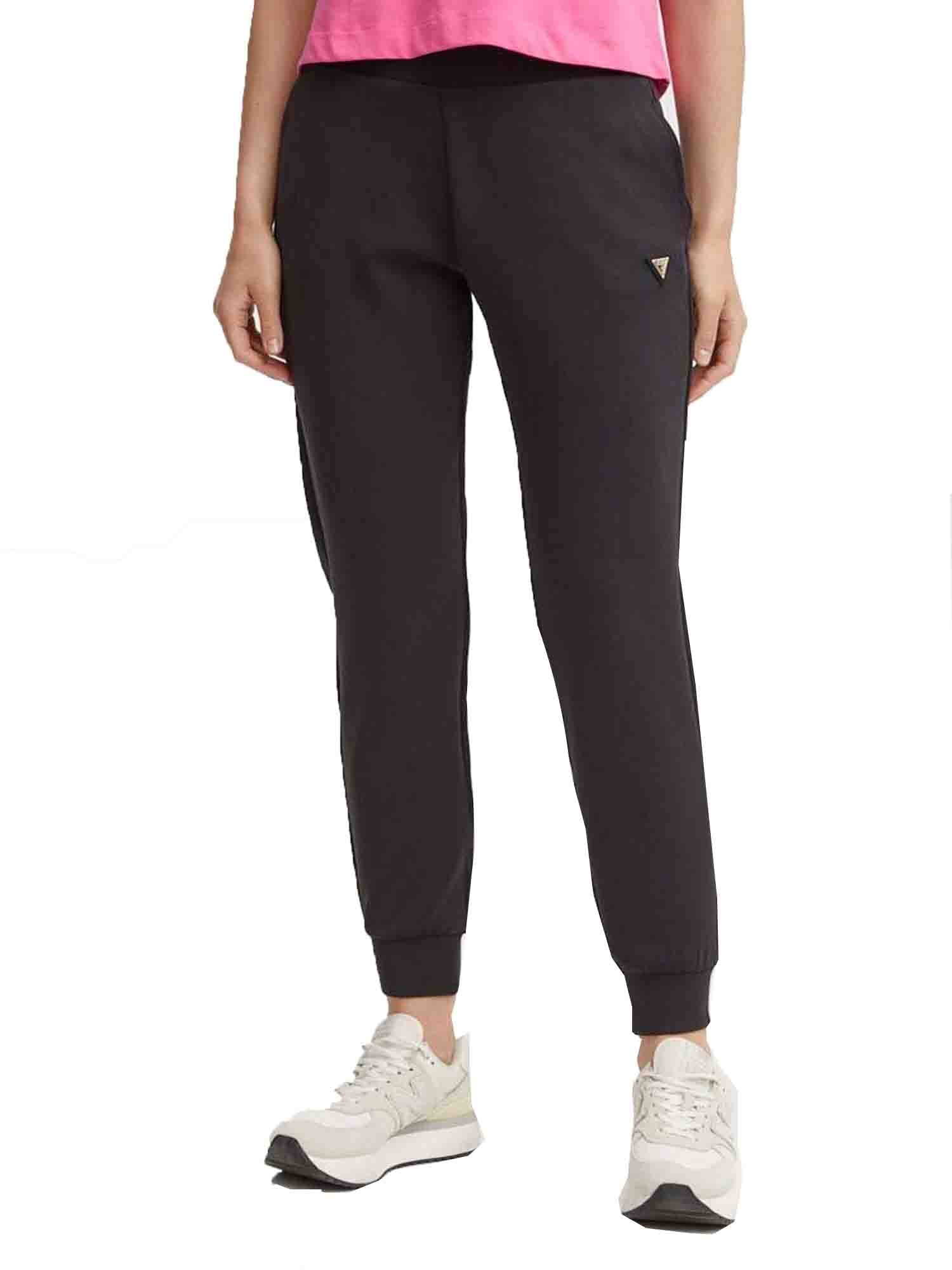 GUESS JEANS OLYMPE PANTALONE SPORTIVO NERO