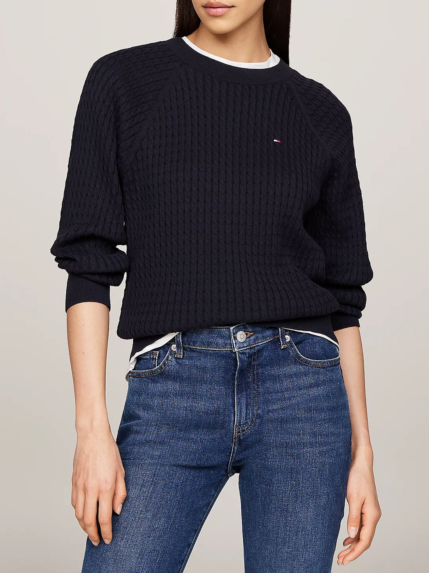 TOMMY HILFIGER PULLOVER RELAXED FIT BLU