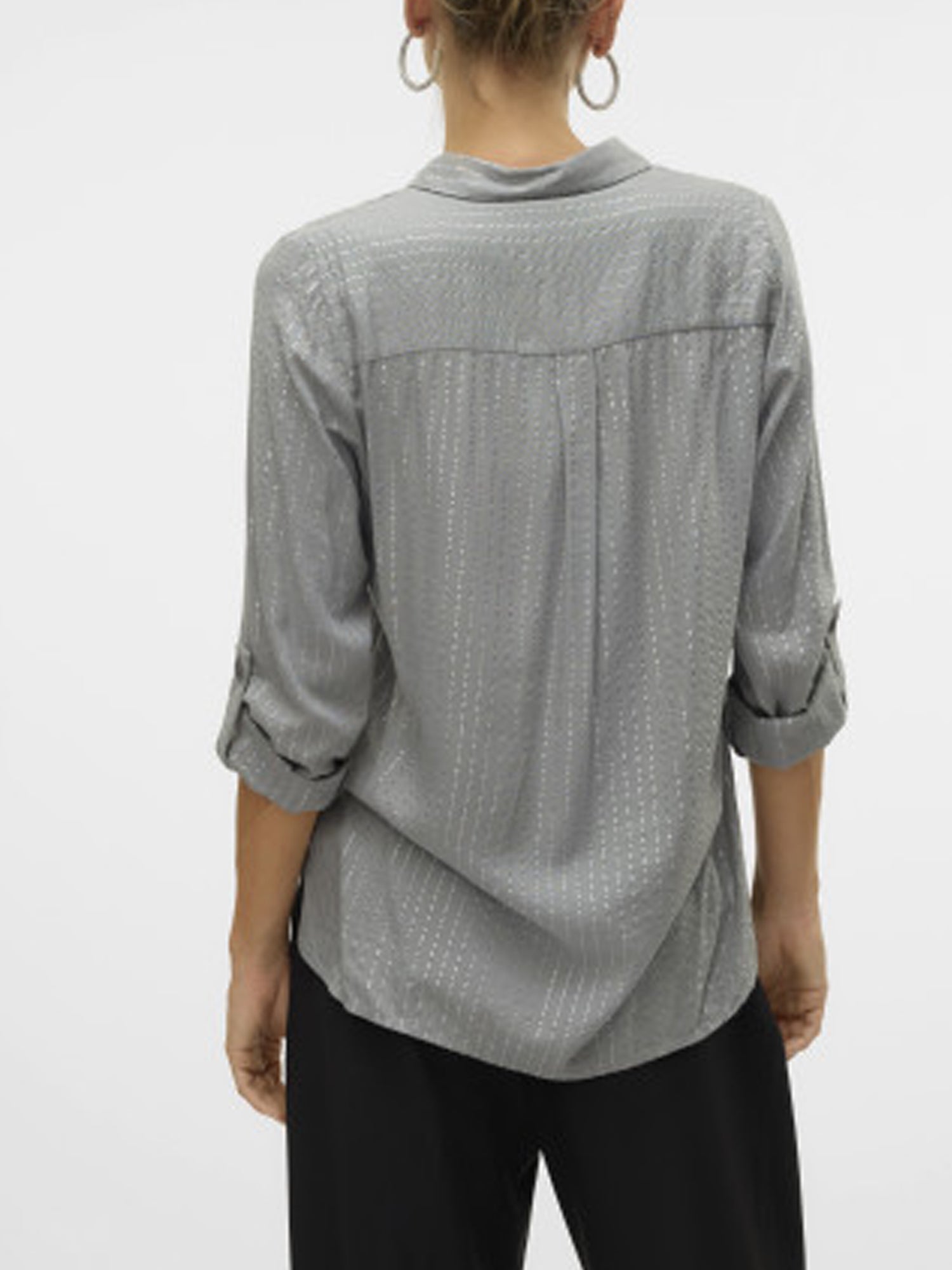 VERO MODA BUMPY CAMICIA LUREX GRIGIO