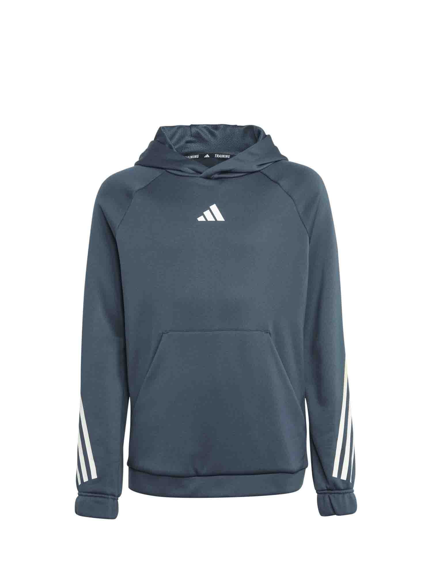 ADIDAS FELPA JUNIOR CON CAPPUCCIO VERDE