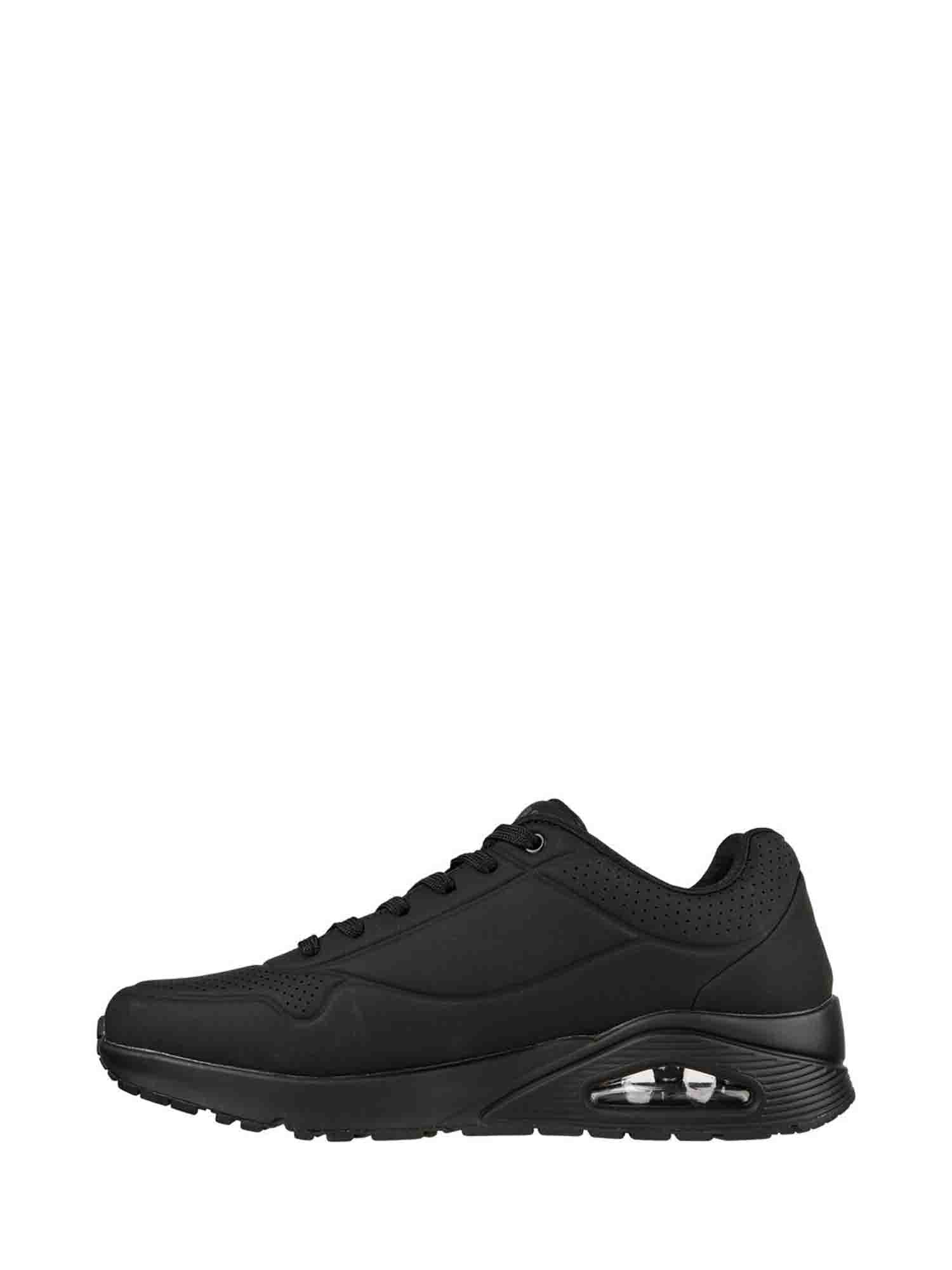 SKECHERS UNO-STAND ON AIR SNEAKERS NERO