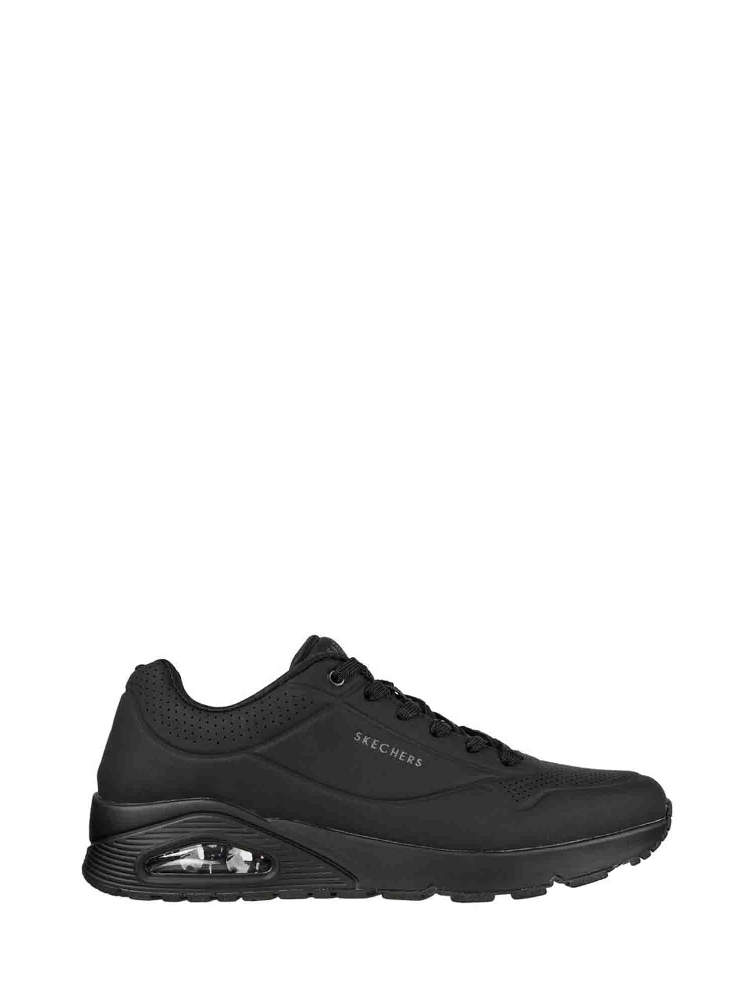 SKECHERS UNO-STAND ON AIR SNEAKERS NERO