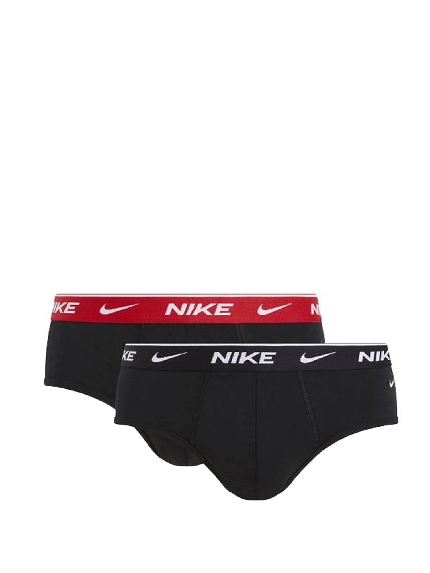 NIKE SLIP BRIEF 2PK NERO - ROSSO