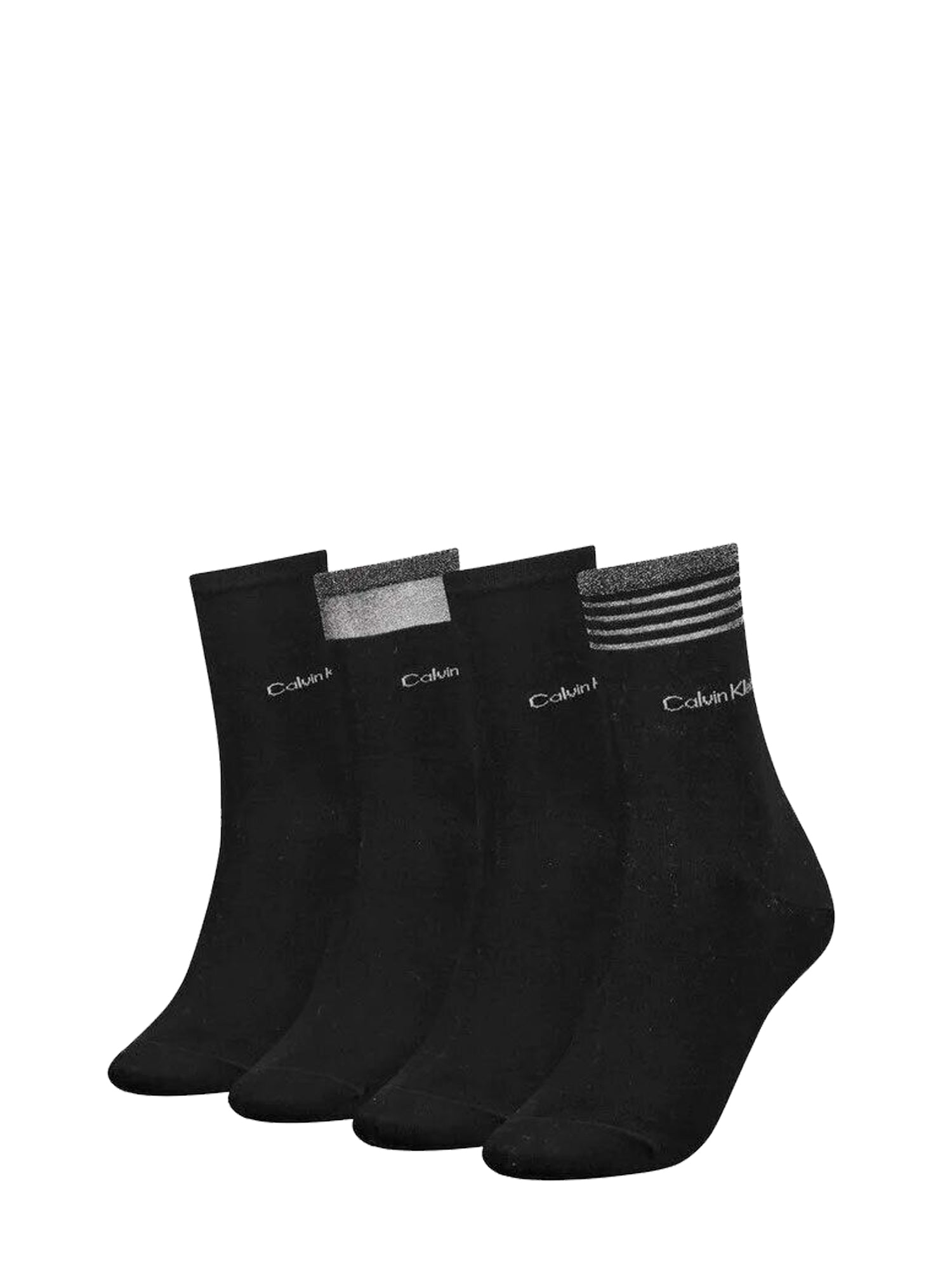 CALVIN KLEIN CALZINI SET 4 PAIA NERO