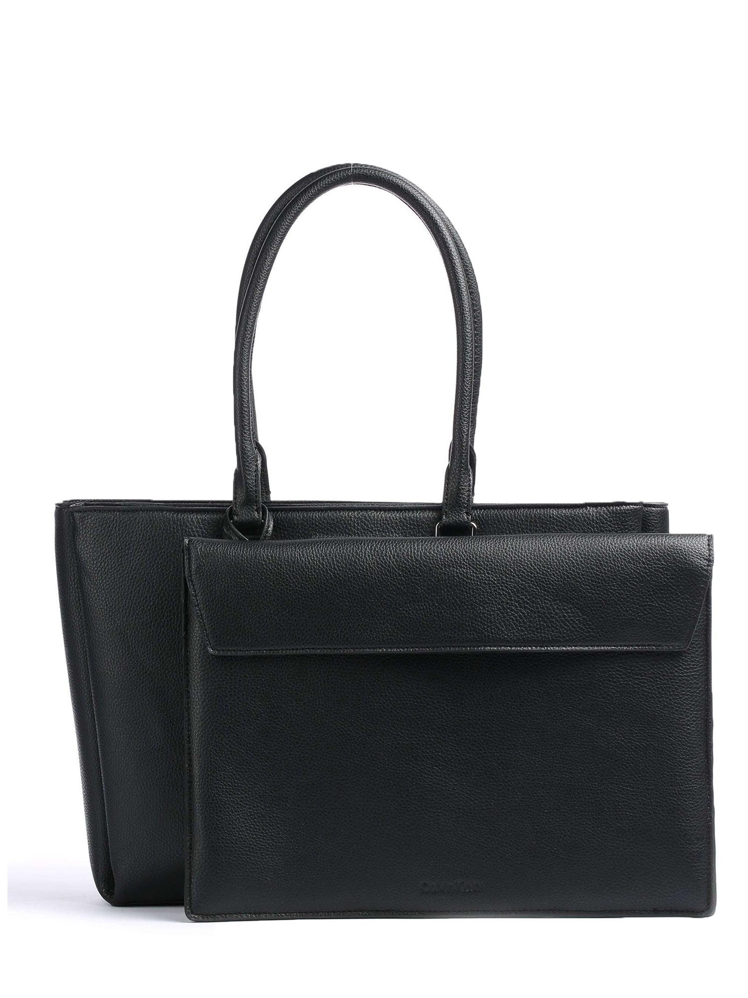 CALVIN KLEIN BORSA SHOPPER DRESSED SLIM TOTE NERO