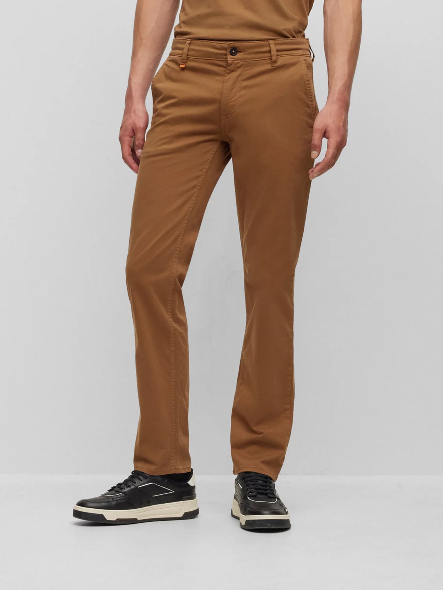 HUGO BOSS PANTALONI SLIM FIT MARRONE