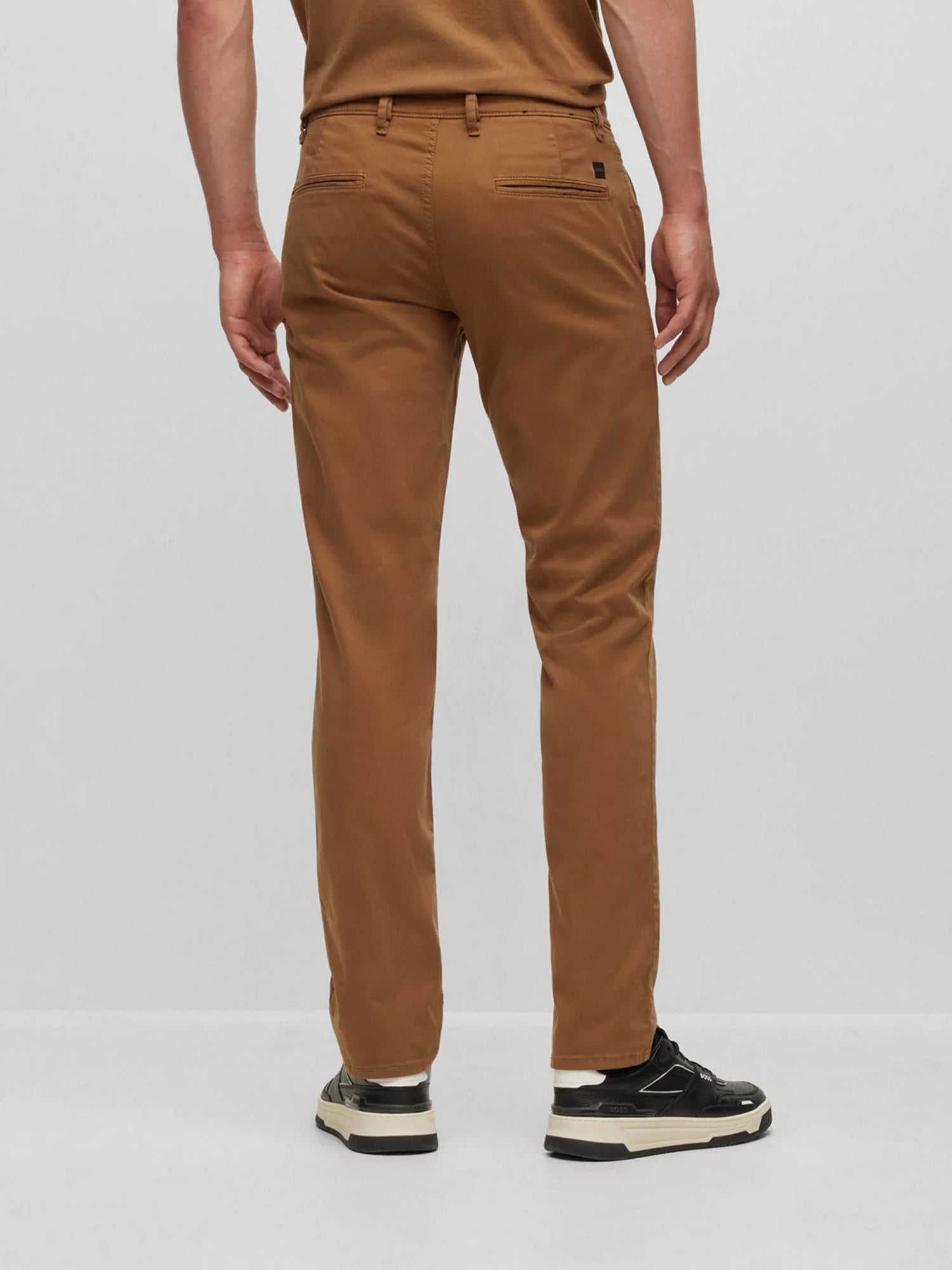 HUGO BOSS PANTALONI SLIM FIT MARRONE