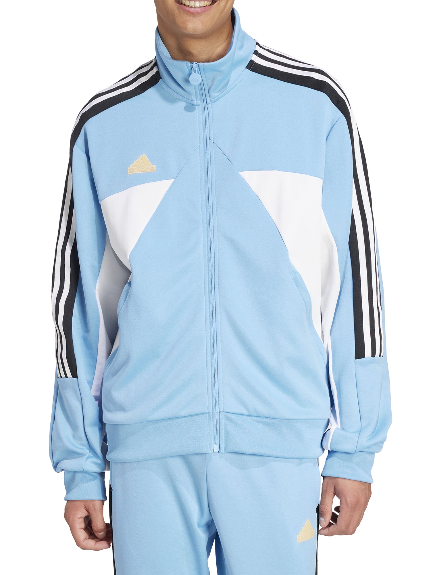 ADIDAS HOUSE OF TIRO NATIONS PACK GIACCA DA ALLENAMENTO AZZURRO-BIANCO-NERO