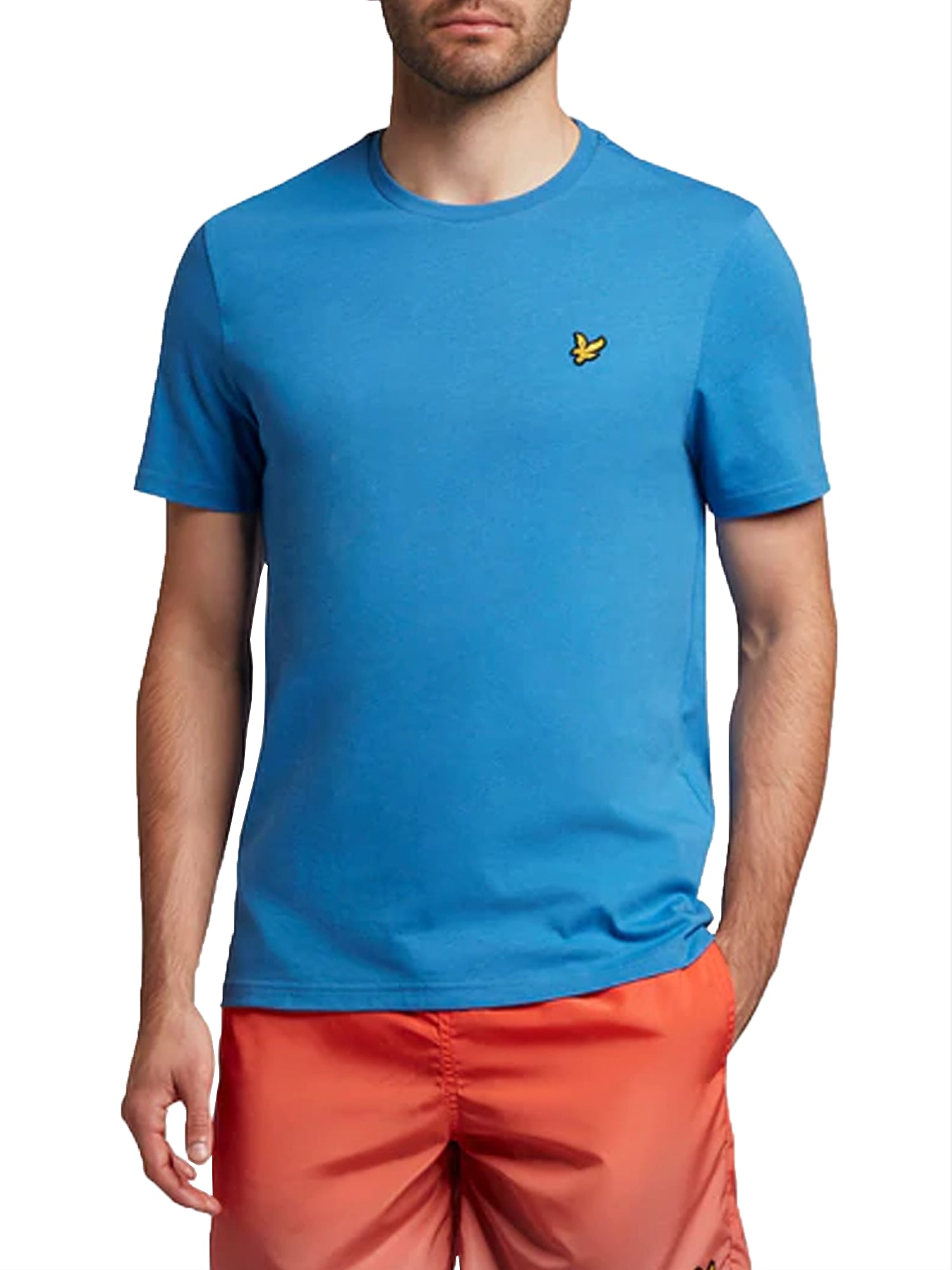 LYLE & SCOTT T-SHIRT PLAIN BLU ACCESO