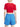 ADIDAS ORIGINALS T-SHIRT CROP 3-STRIPES ROSSO