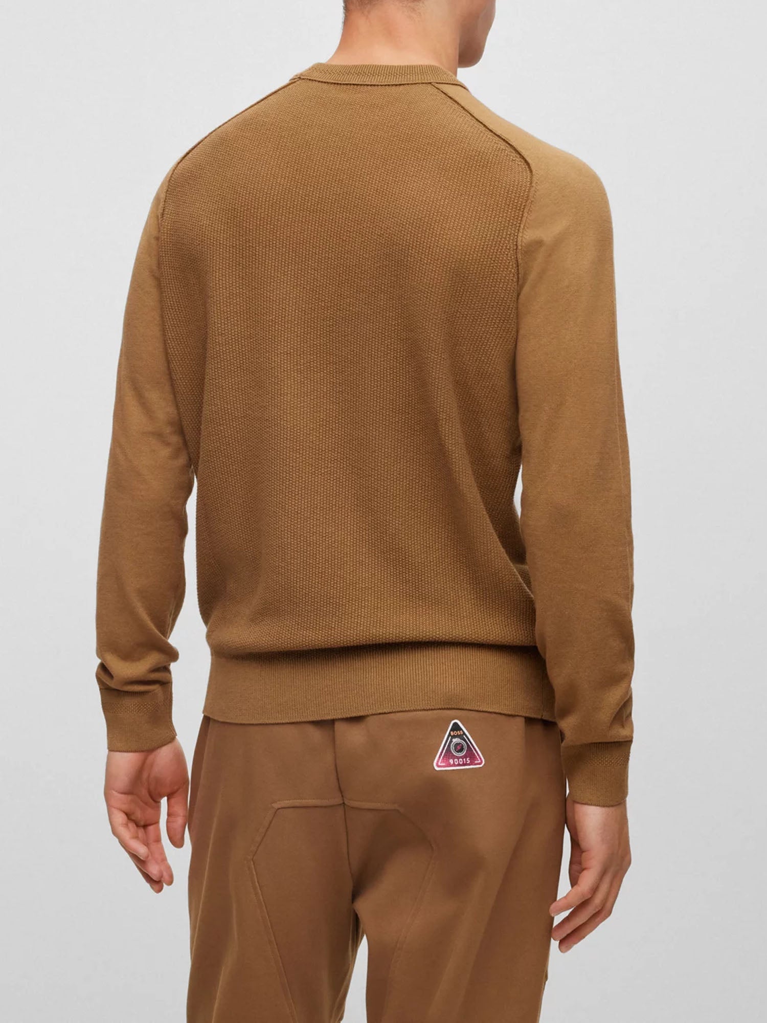 HUGO BOSS PULLOVER GIROCOLLO MARRONE