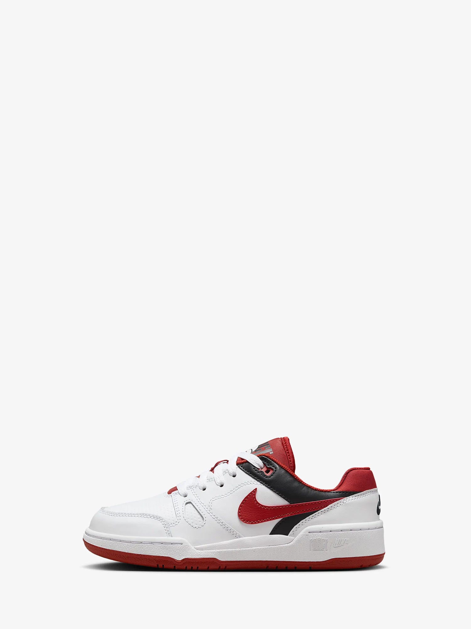 NIKE SNEAKERS FULL FORCE LOW JR BIANCO - ROSSO