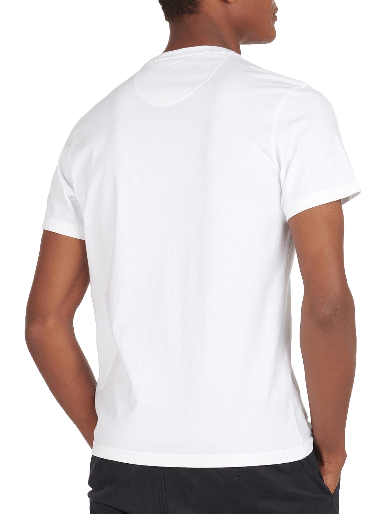 BARBOUR T-SHIRT CON LOGO BIANCO