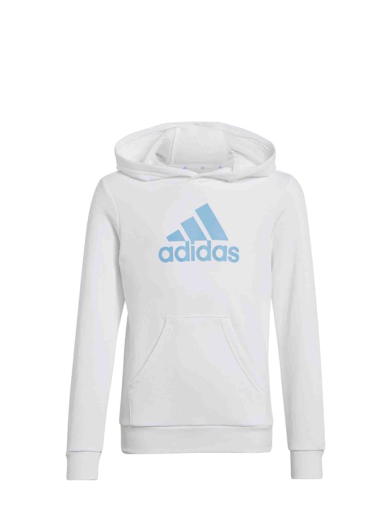 ADIDAS FELPA JUNIO CON CAPPUCCIO BIANCO