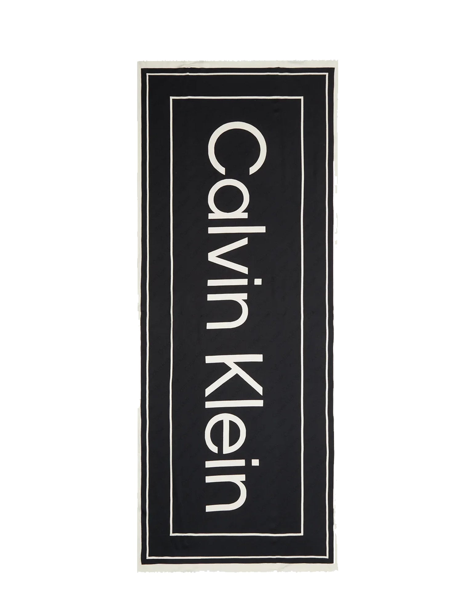 CALVIN KLEIN ACCESSORIES SCIARPA LOGO JQ NERO