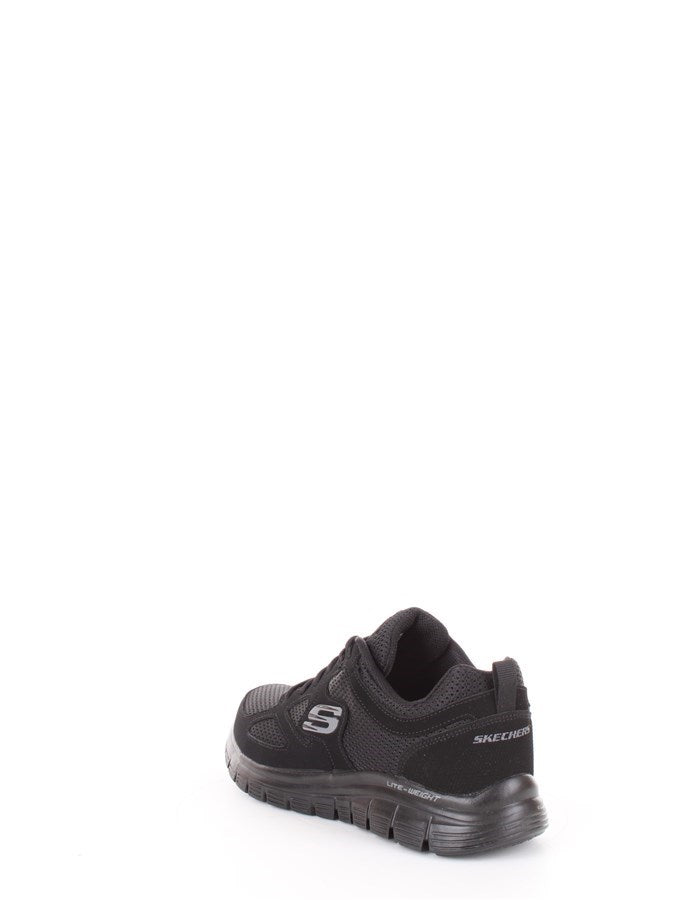 SKECHERS BURNS-AGOURA SNEAKERS NERO