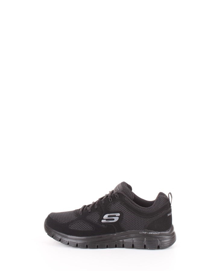 SKECHERS BURNS-AGOURA SNEAKERS NERO