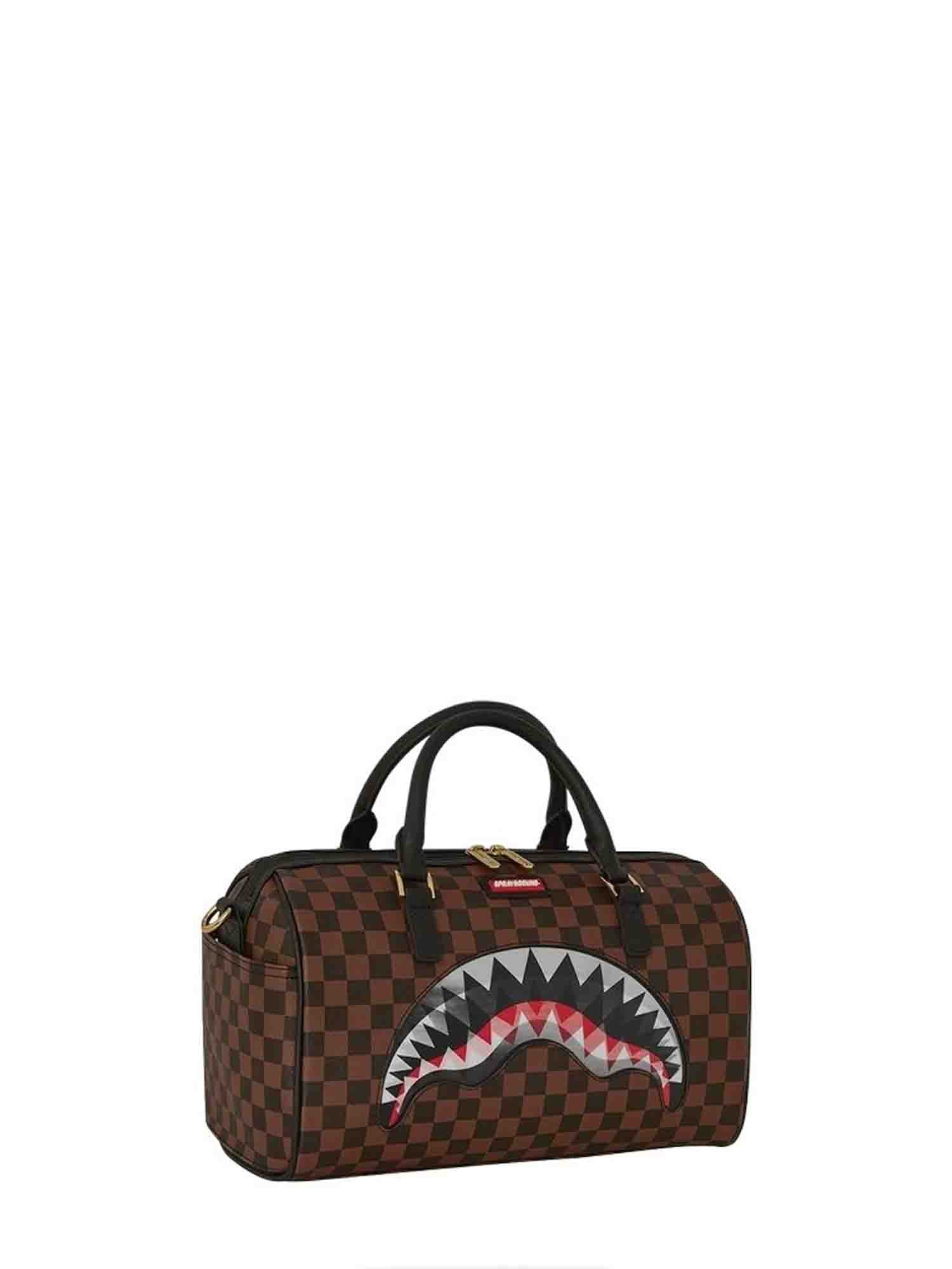 SPRAYGROUND SIP LENTICULAR CHOMP BORSA PICCOLA MARRONE