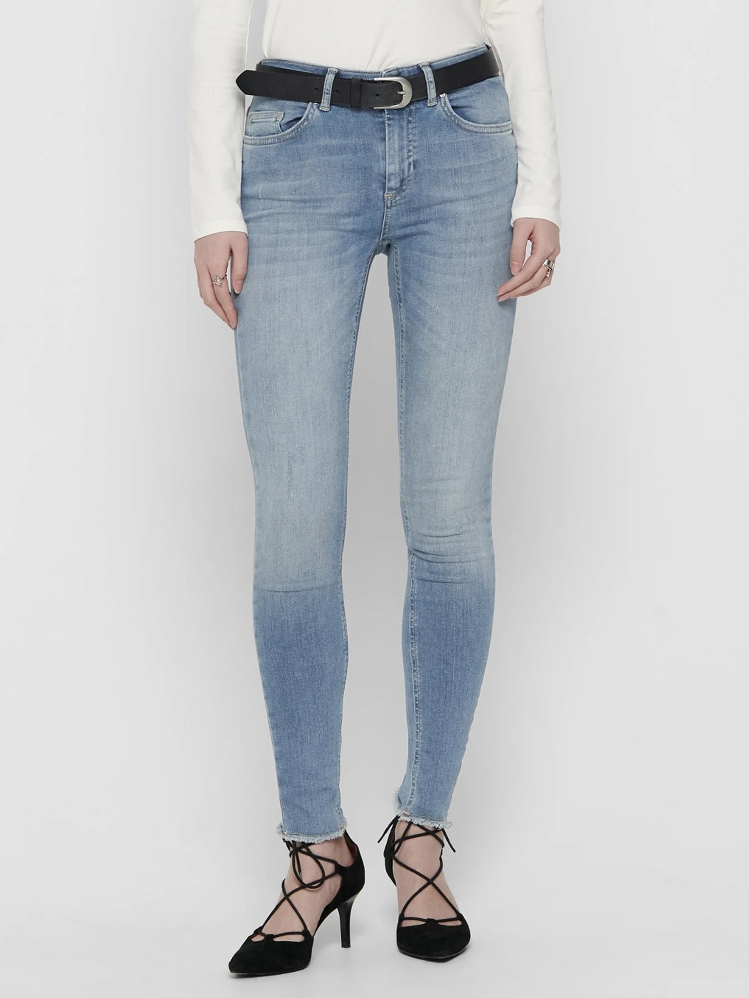 ONLY JEANS SKINNY BLUSH IN DENIM BLU CHIARO