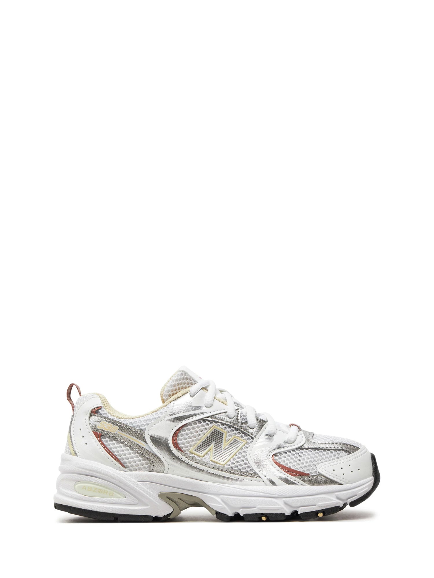 NEW BALANCE SNEAKERS KIDS 530 BIANCO-SILVER-GIALLO