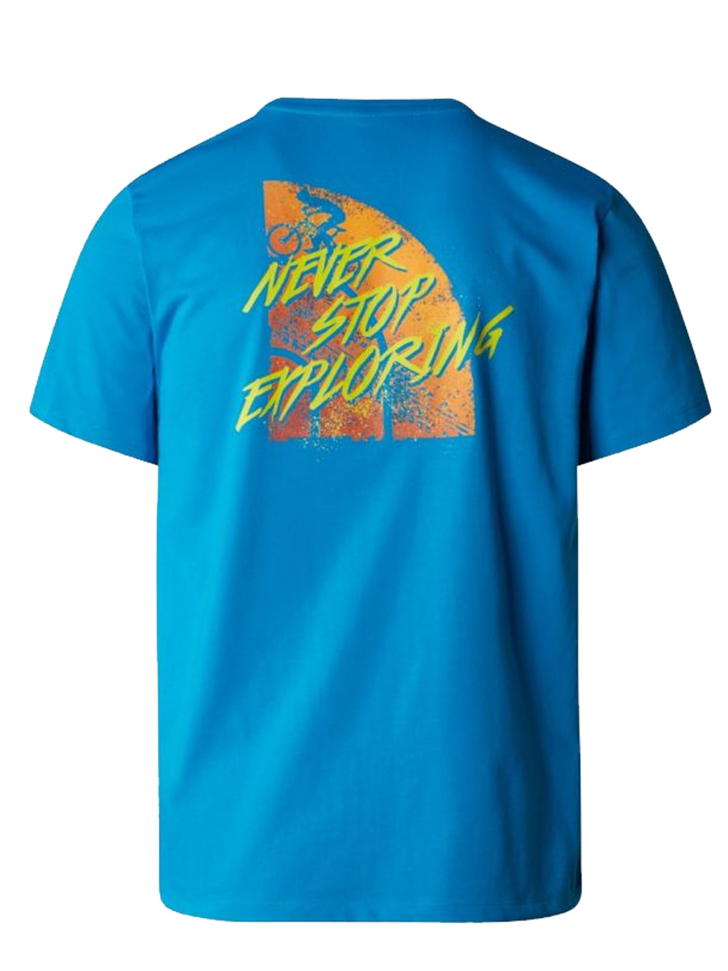 THE NORTH FACE T-SHIRT FOUNDATION TRACKS GRAPHIC BLU