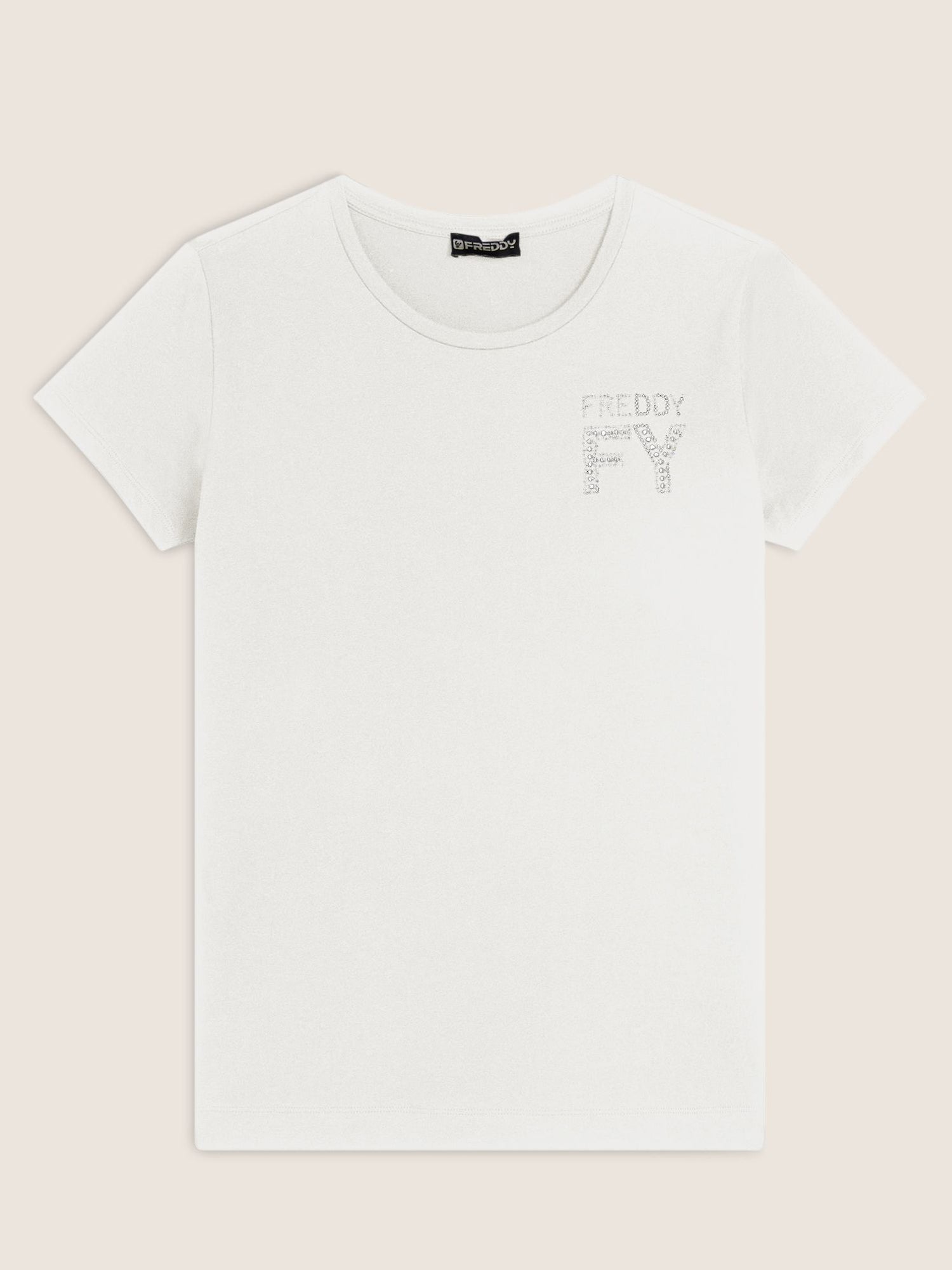 FREDDY T-SHIRT IN COTONE BIANCO