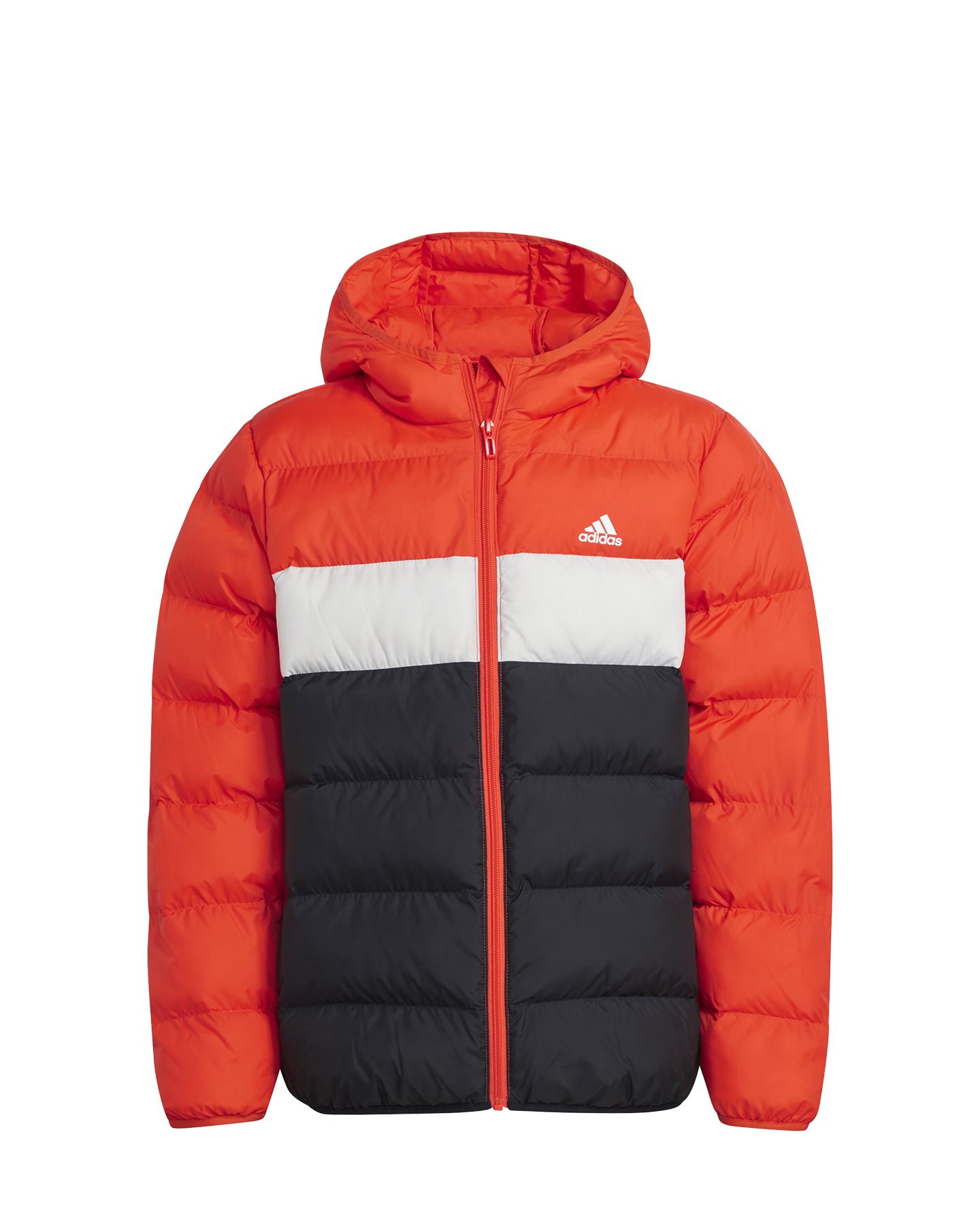 ADIDAS PIUMINO SINTETICO JUNIOR COLORBLOCK ARANCIO-NERO-BIANCO