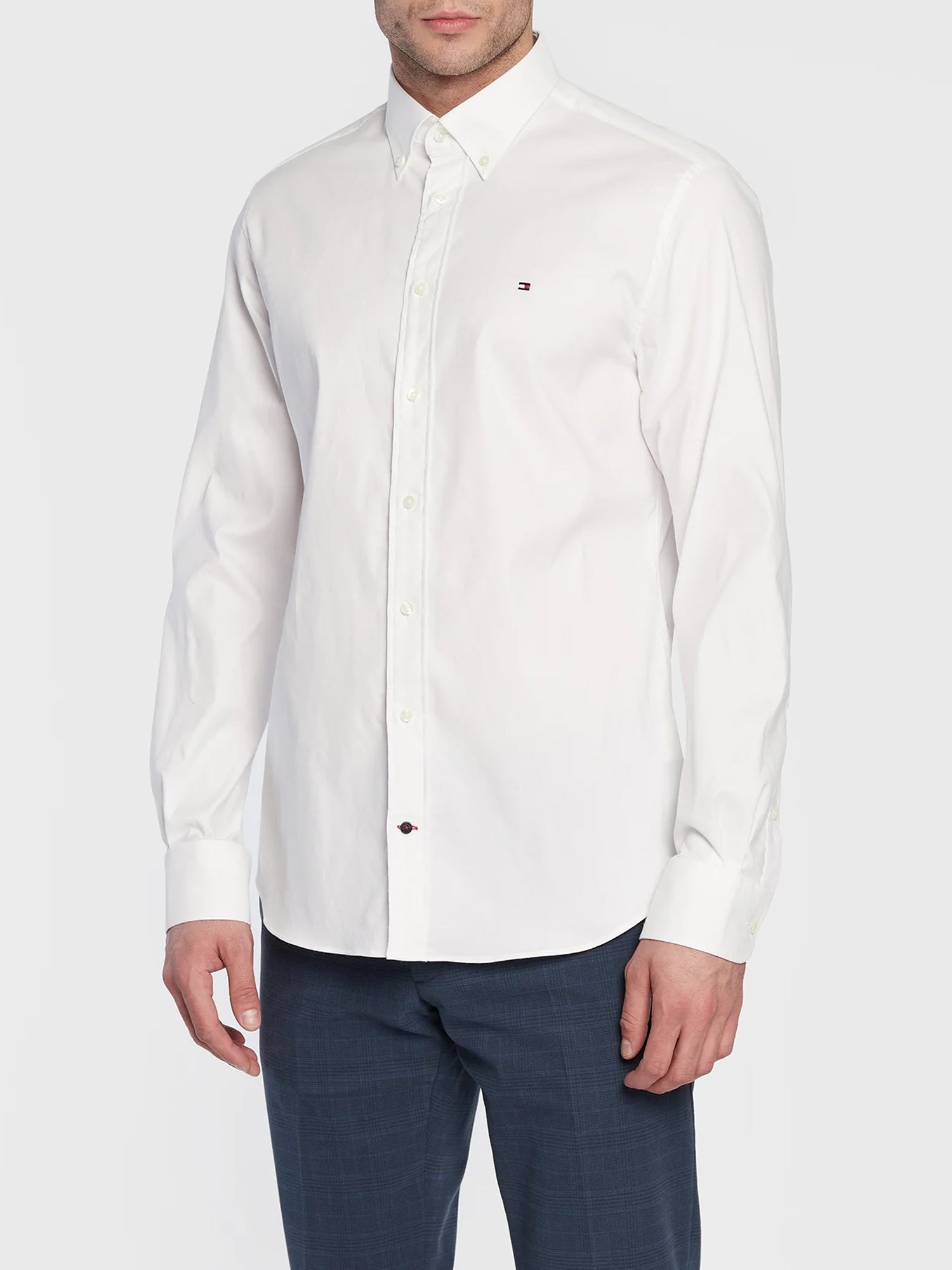 TOMMY HILFIGER CAMICIA FLEX BIANCO