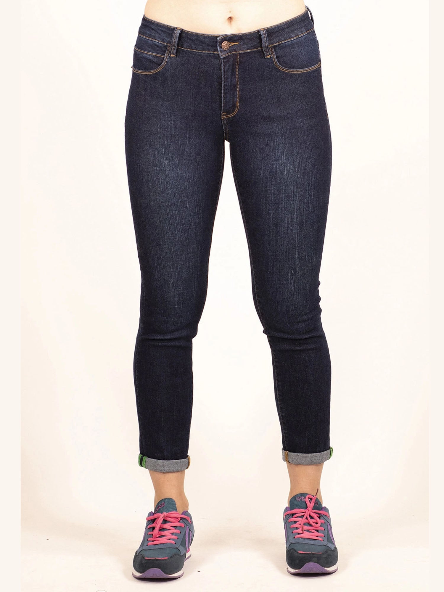 BRUGI JEANS IN DENIM ELASTICIZZATO BLU SCURO