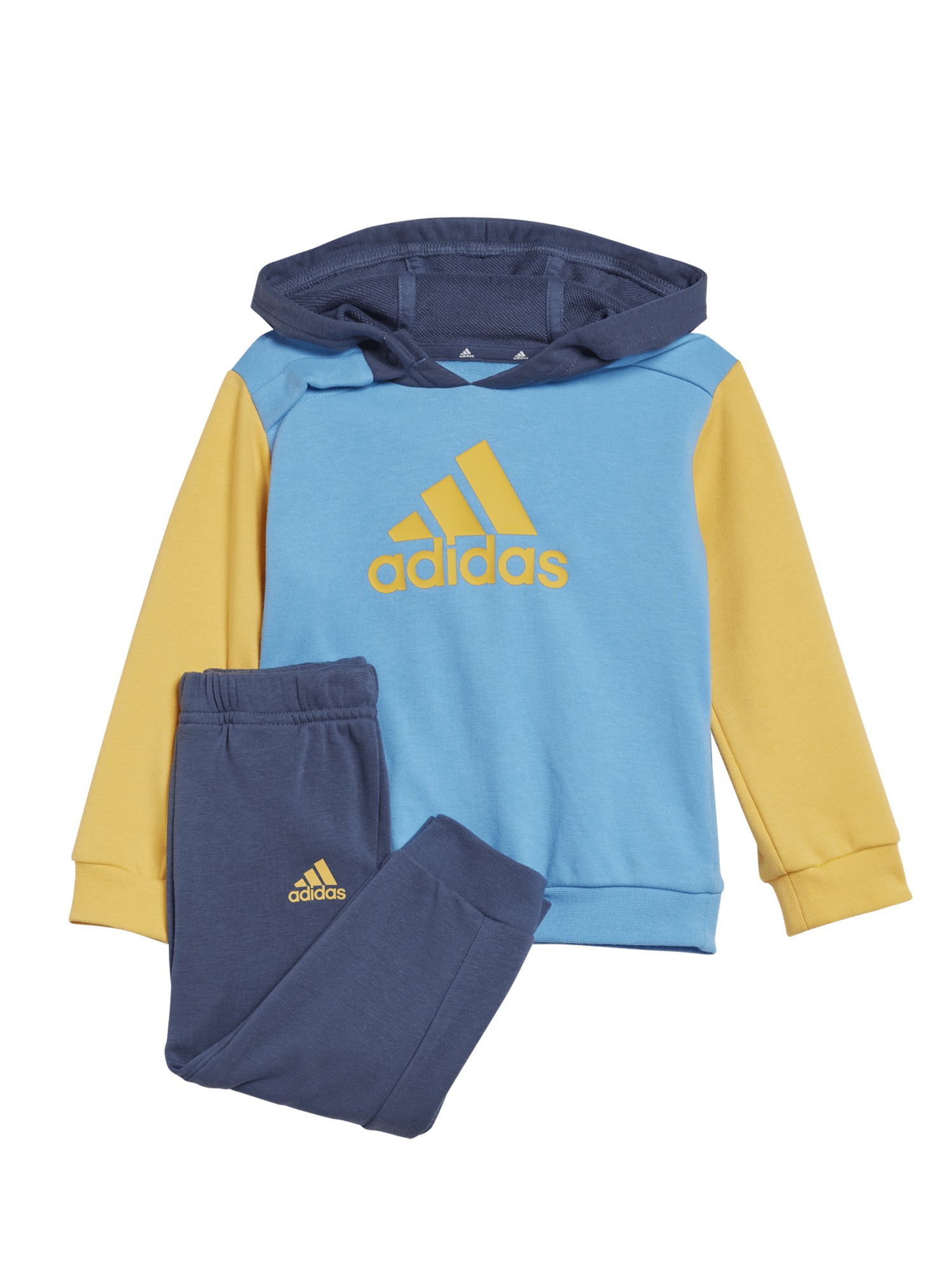 ADIDAS TUTA ESSENTIALS COLORBLOCK INFANT BLU - GIALLO