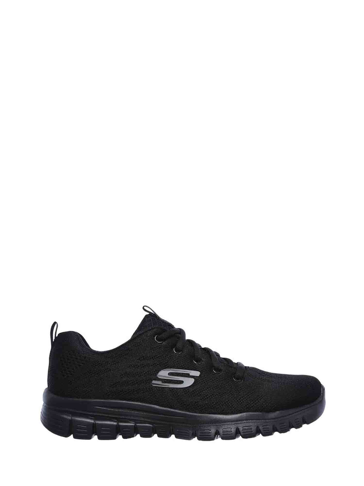 SKECHERS GRACEFUL  GET-CONNECTED SNEAKERS NERO