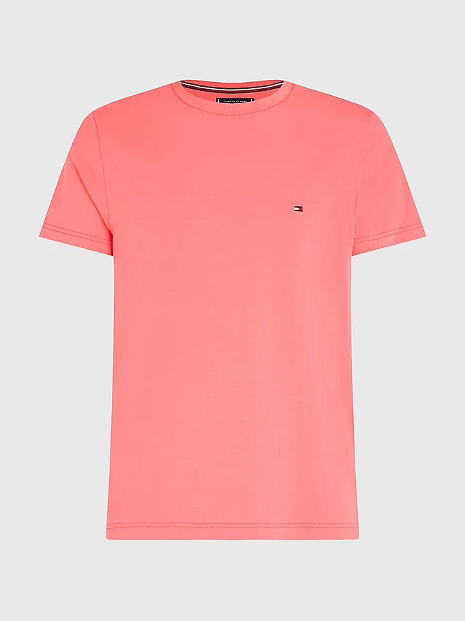 TOMMY HILFIGER T-SHIRT EXTRA SLIM FIT ROSA/PESCA